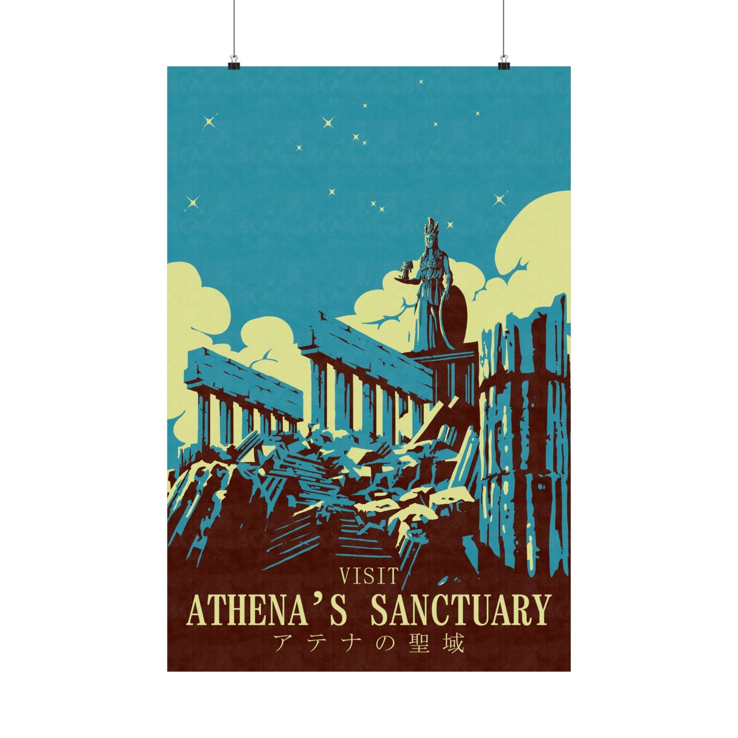 Visit Athenas Sanctuary Travel Poster