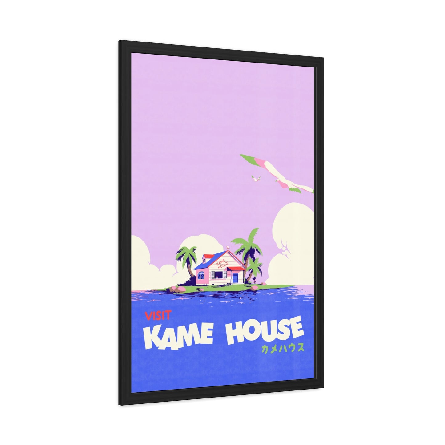 Visit Kame House Travel Poster (Framed)