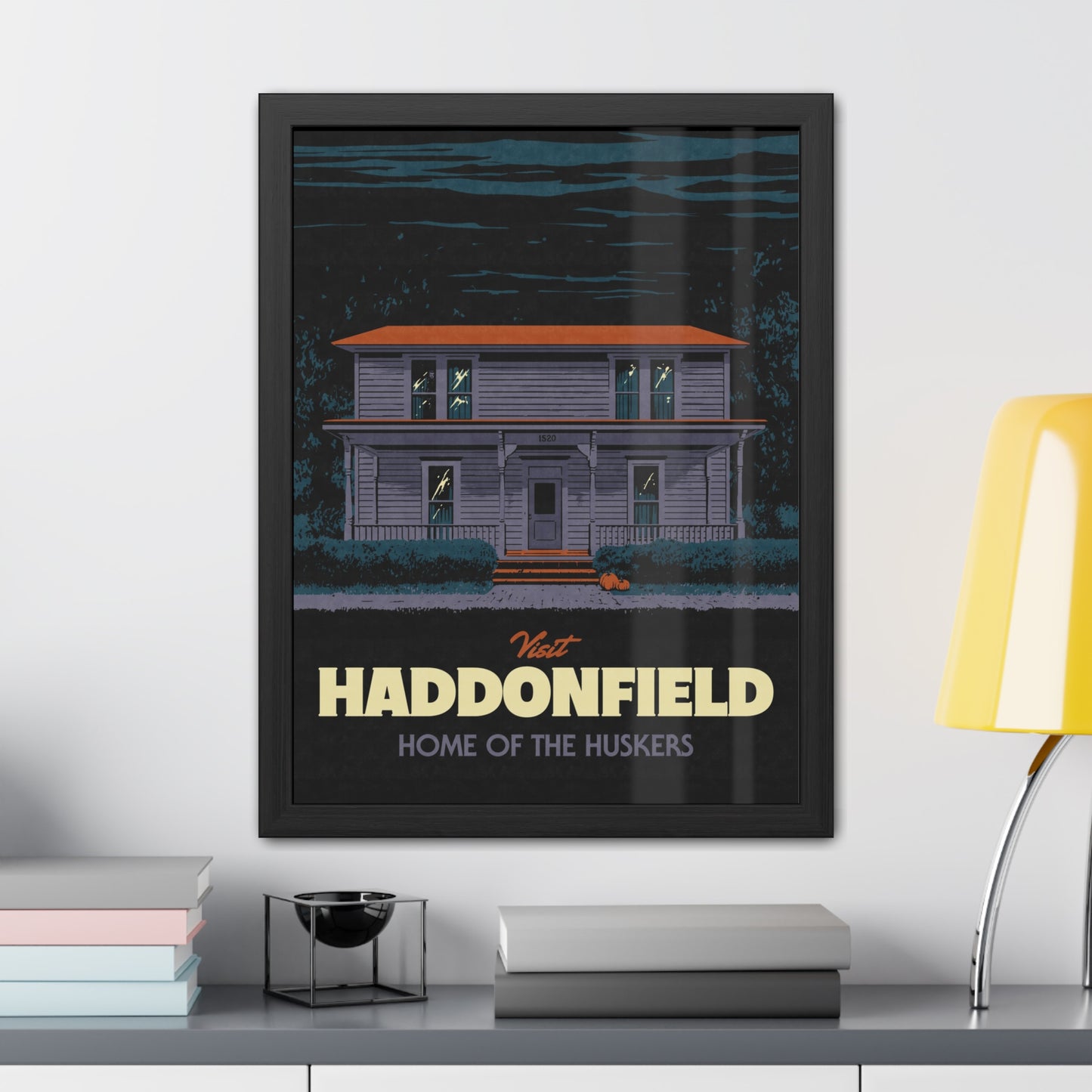 Visit Haddonfield Travel Poster (Framed)