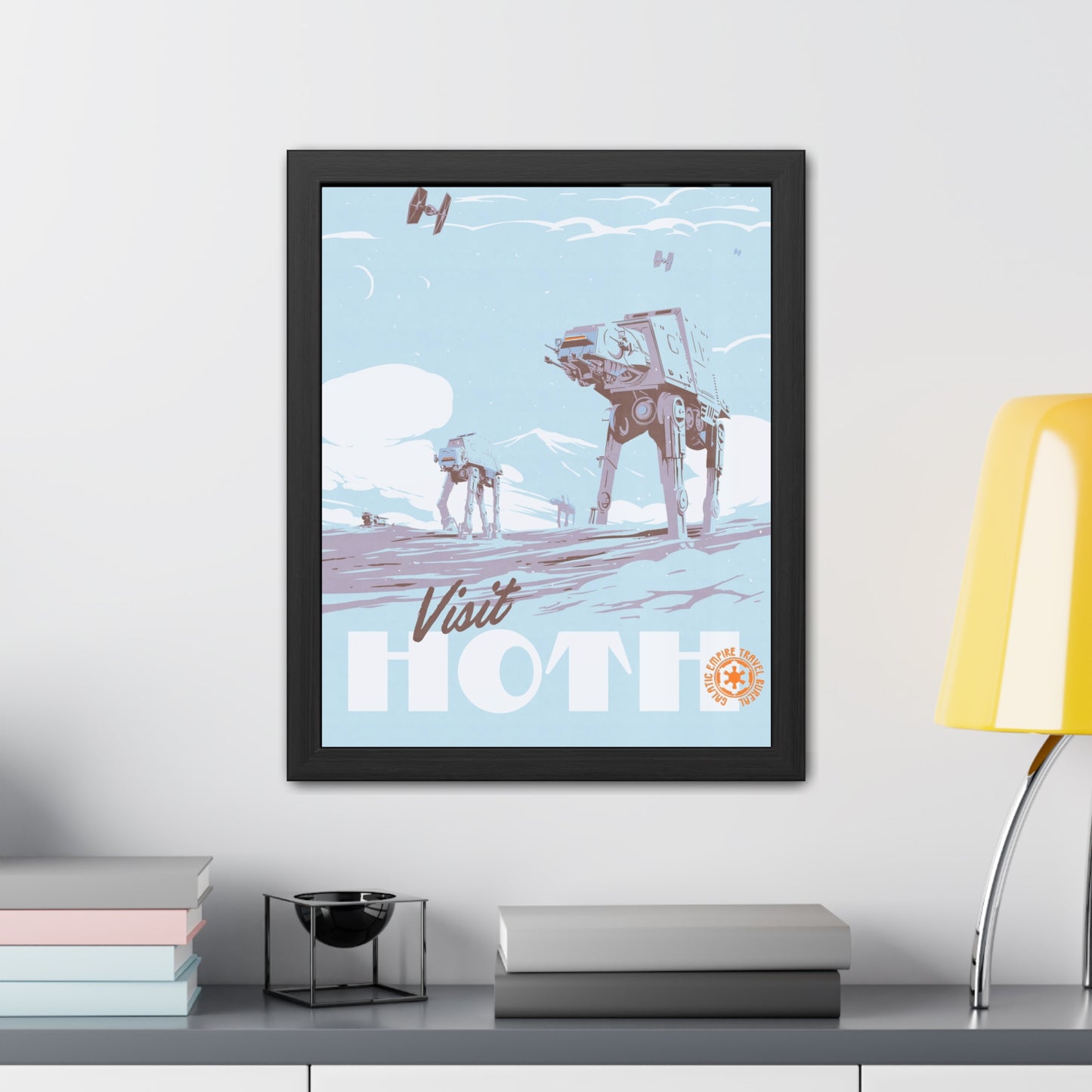 Visit Hoth Travel Poster (Framed)