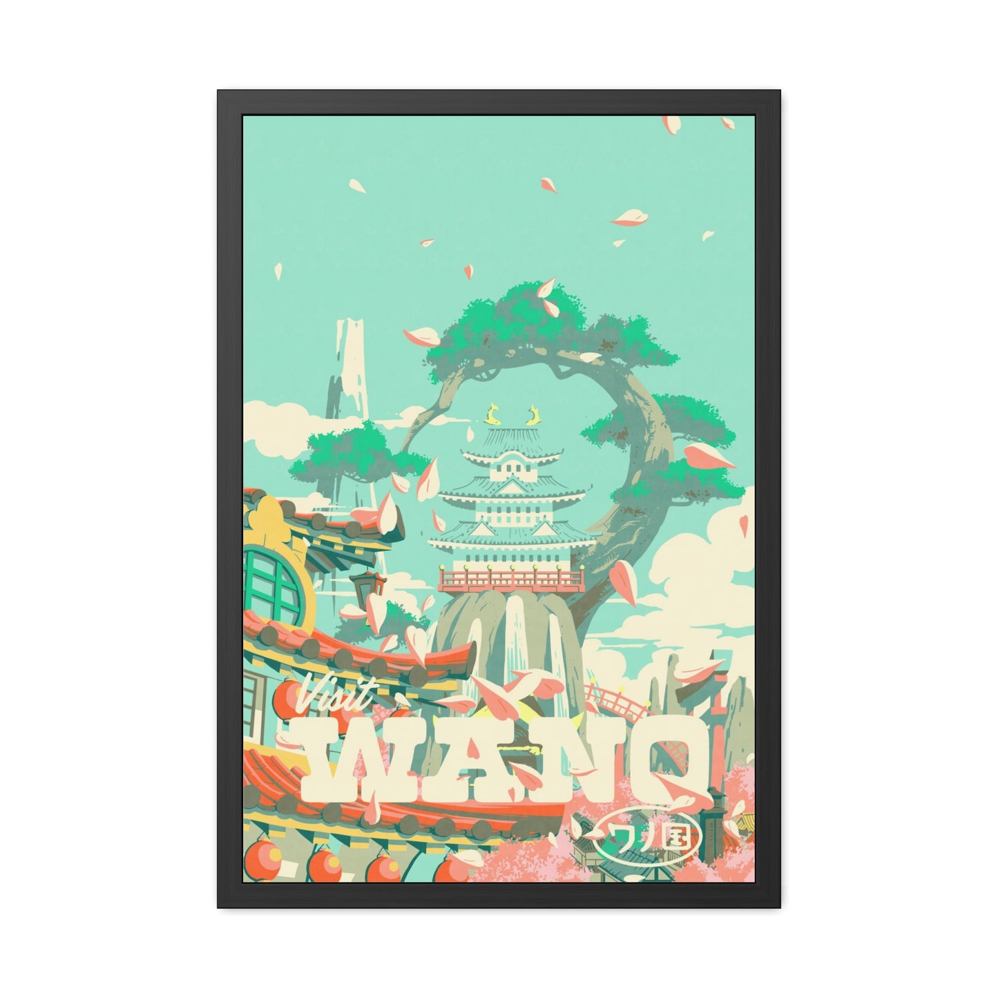 Visit Wano Travel Poster (Framed)