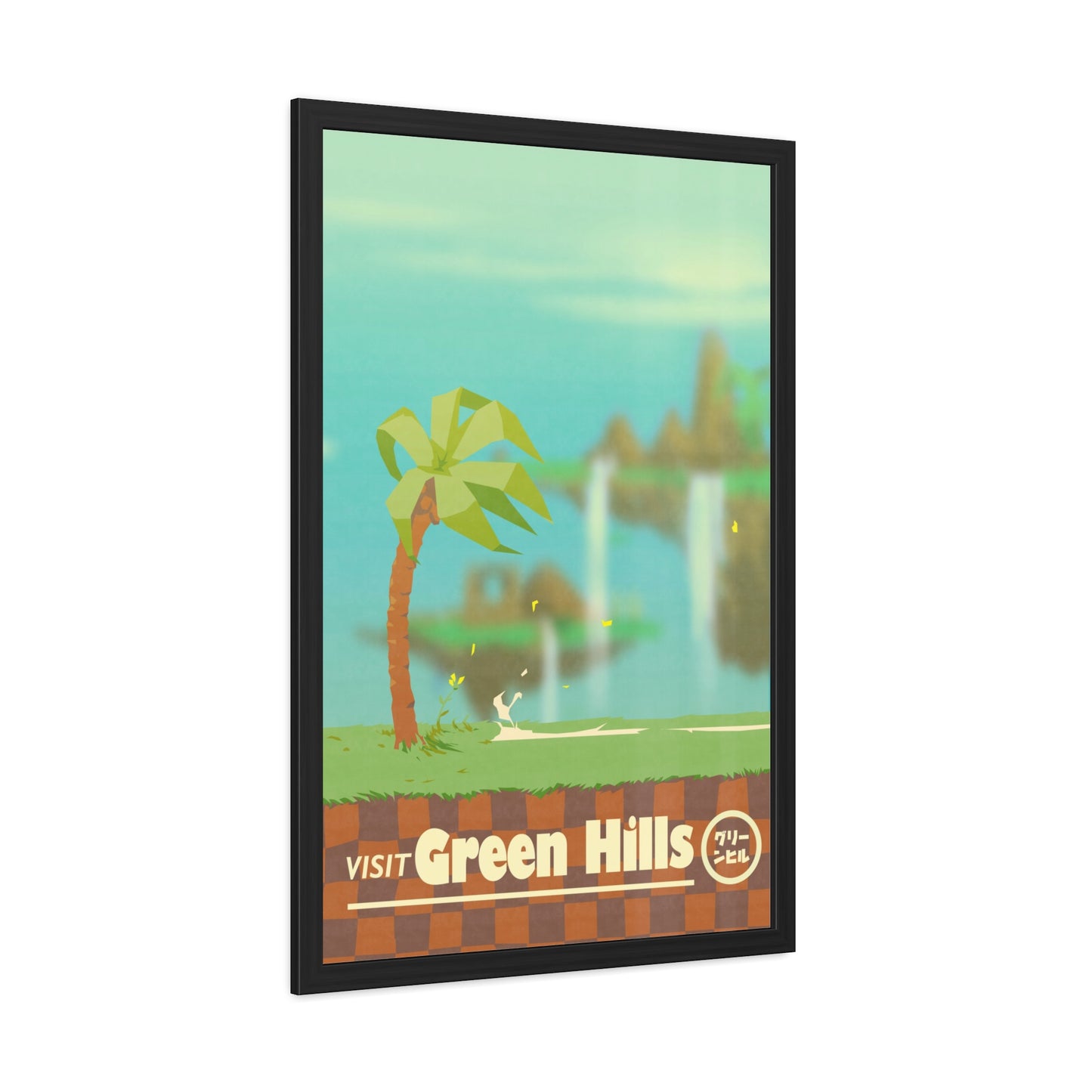 Visit Green Hills Travel Poster (Framed)