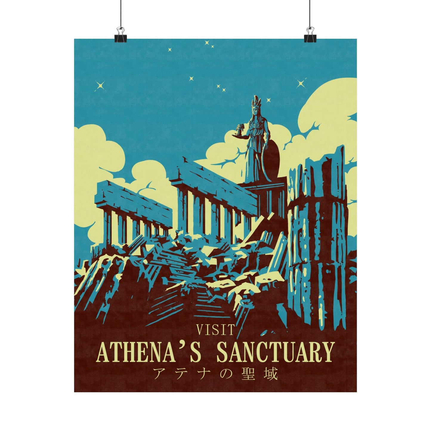 Visit Athenas Sanctuary Travel Poster