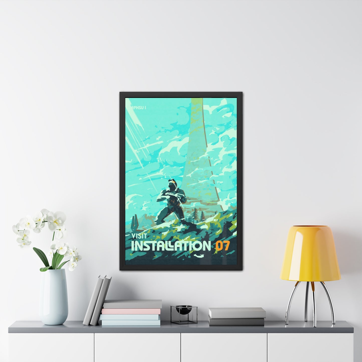 Visit Instalation 07 Travel Poster (Framed)