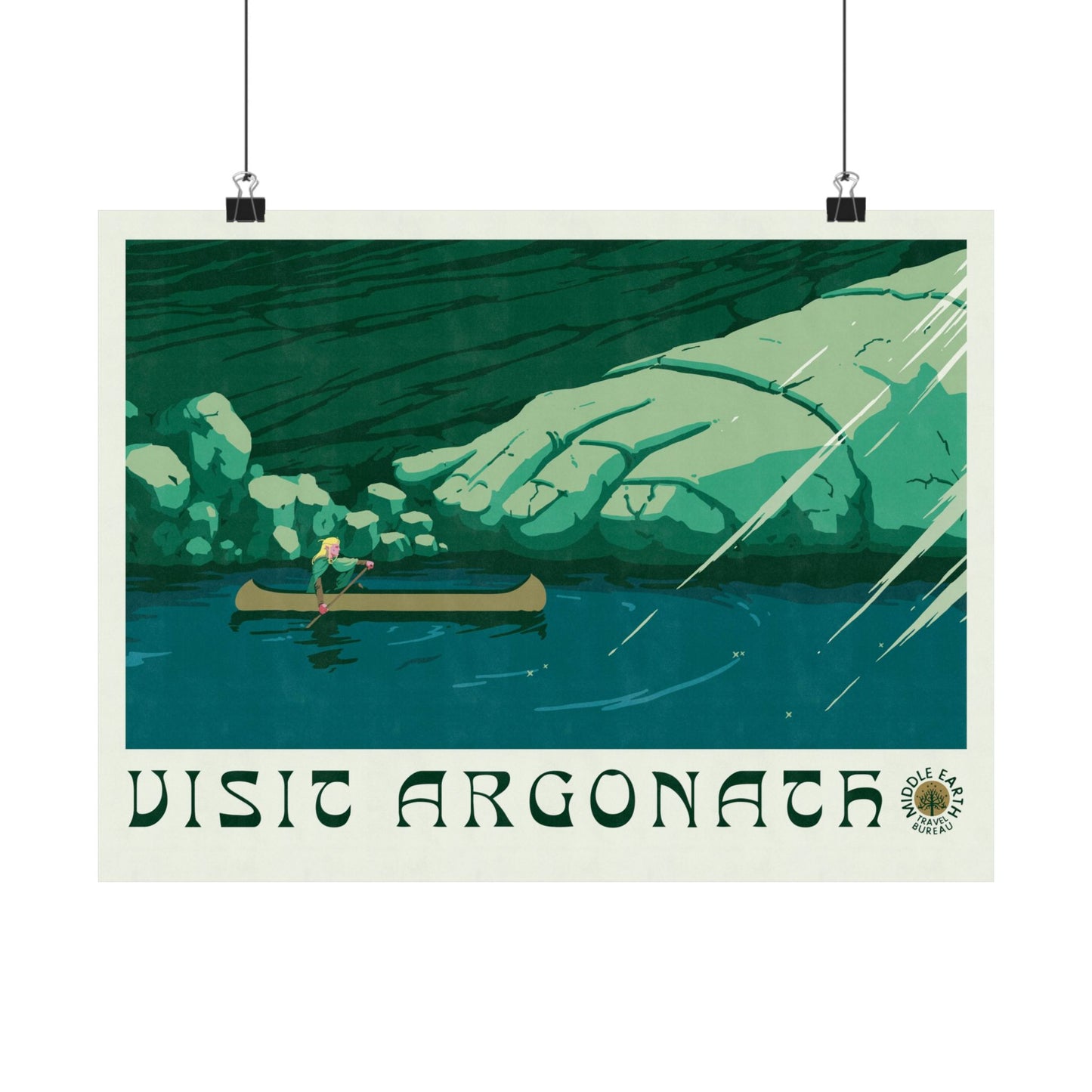 Visit Argonath Travel Poster