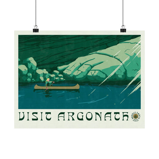 Visit Argonath Travel Poster