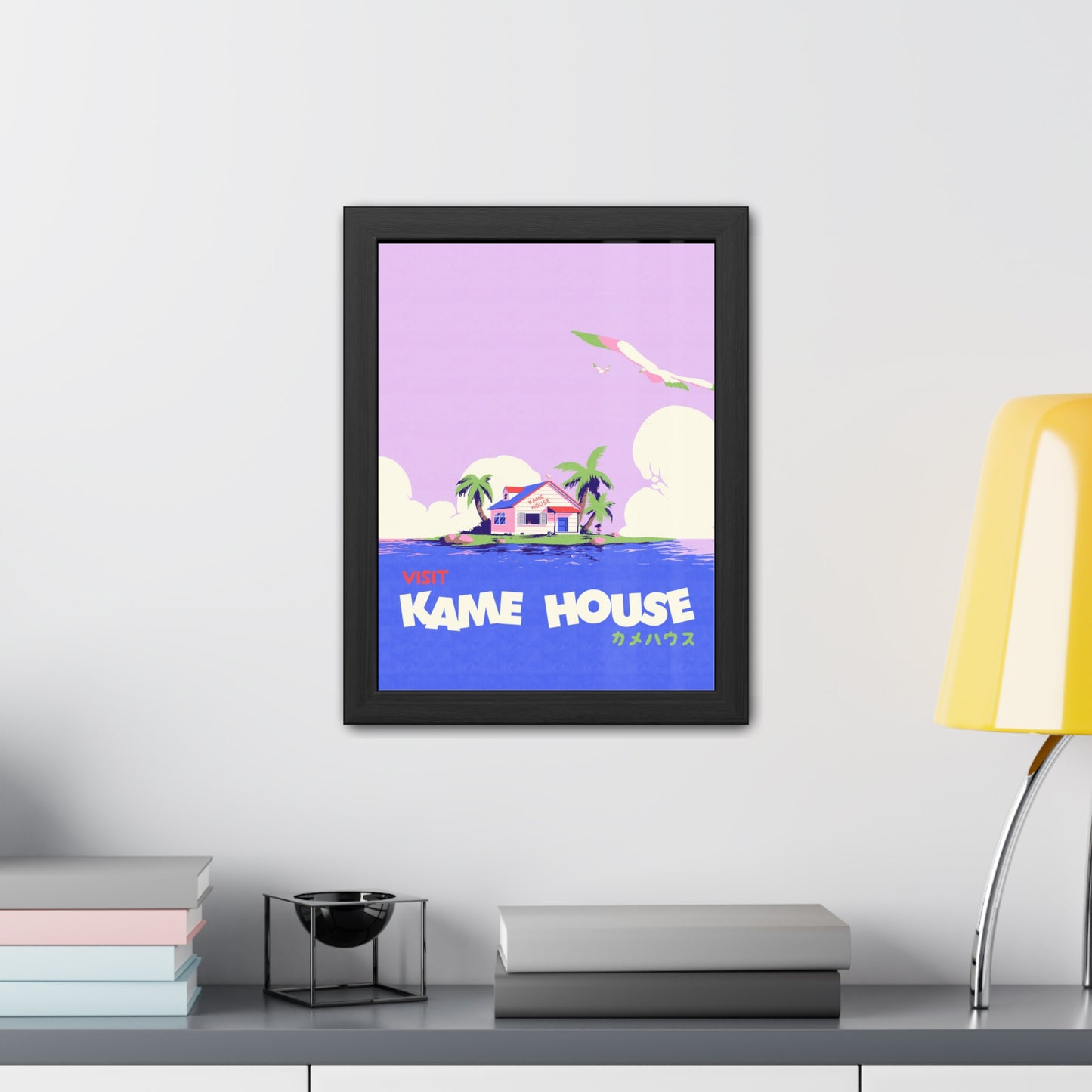 Visit Kame House Travel Poster (Framed)