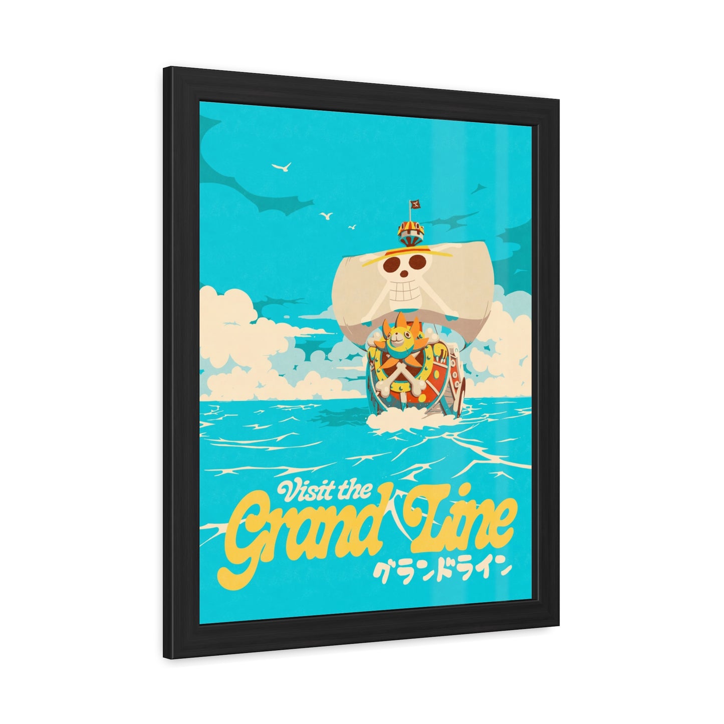 Visit The Grand Line Travel Poster (Framed)