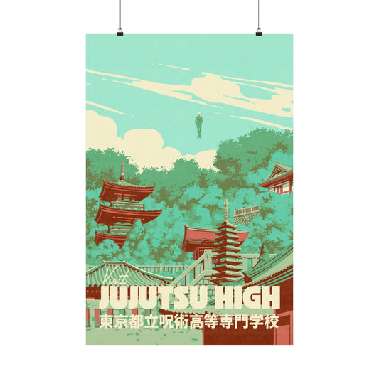 Visit Jujutsu High Travel Poster