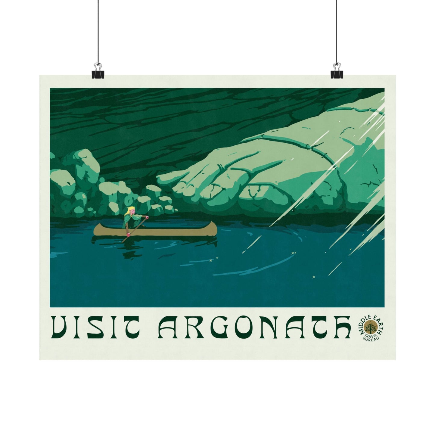 Visit Argonath Travel Poster