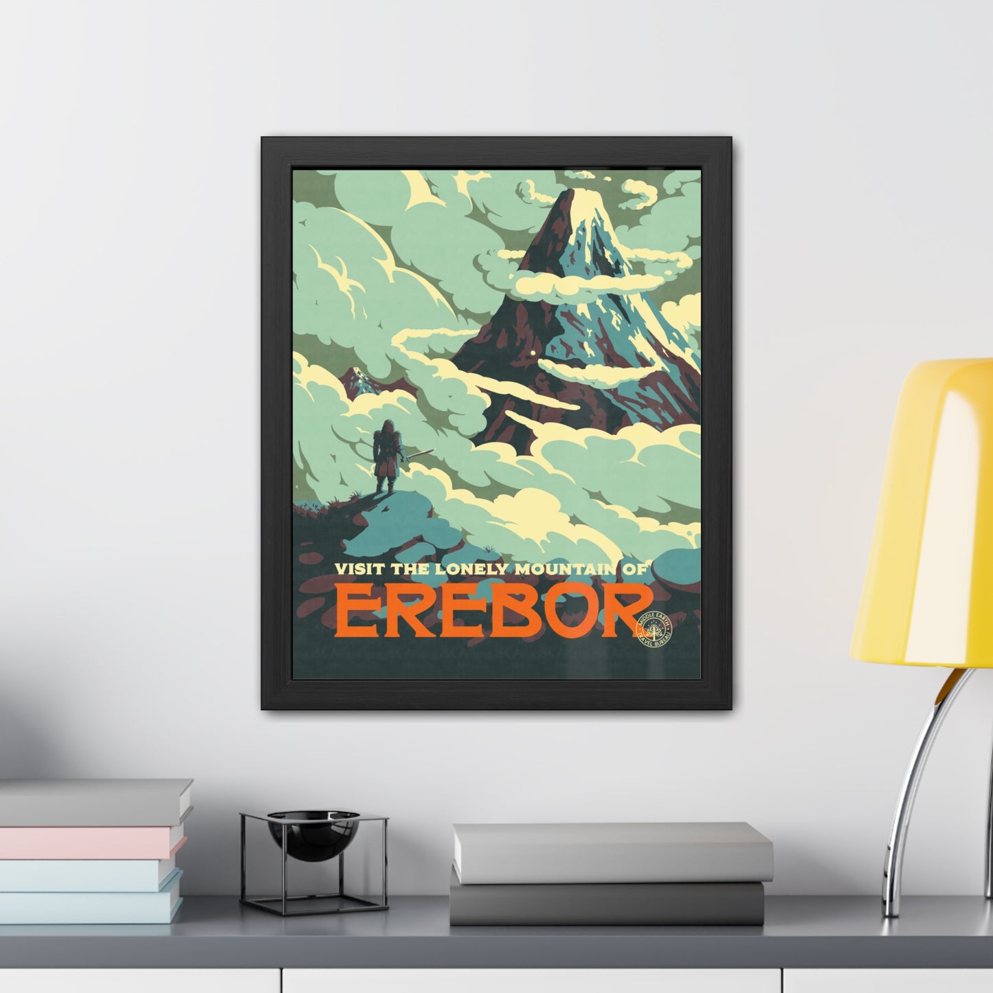 Visit Erebor Travel Poster (Framed)