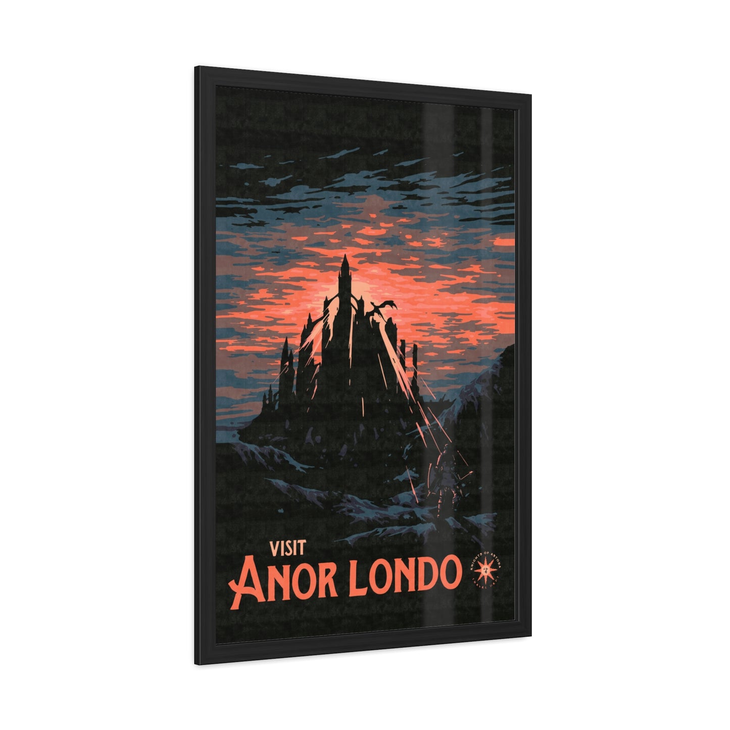 Visit Anor Londo Travel Poster (Framed)