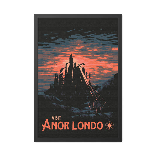 Visit Anor Londo Travel Poster (Framed)