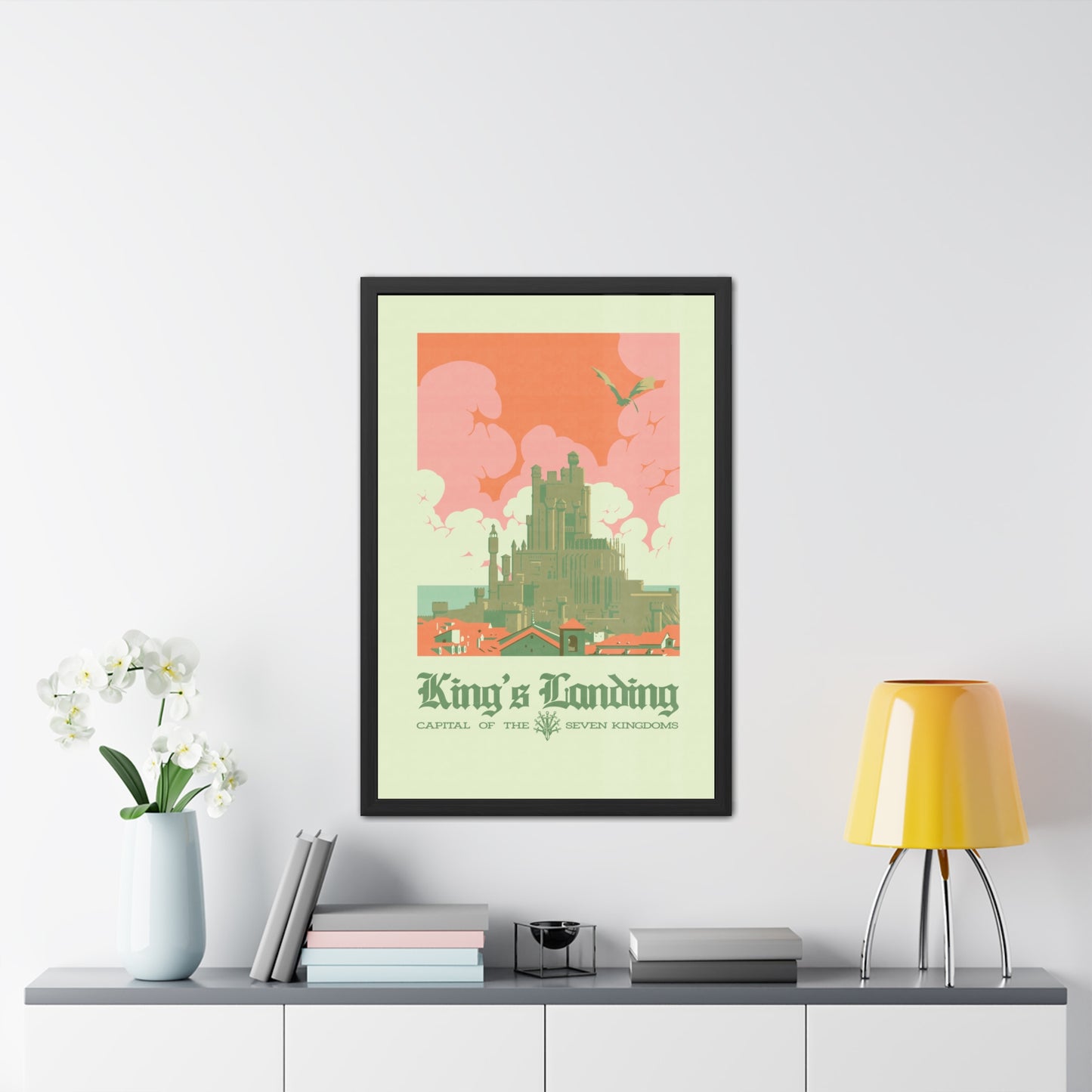 Visit Kings Landing Travel Poster (Framed)