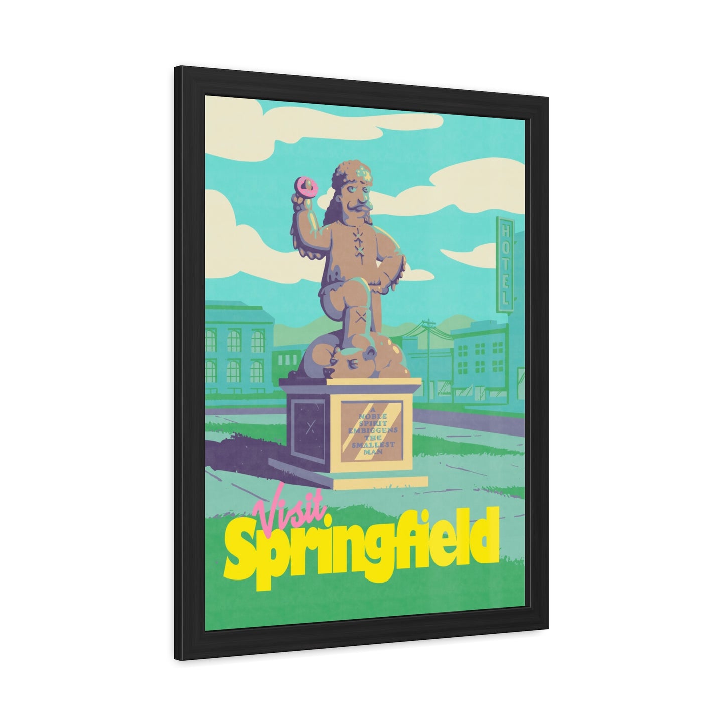 Visit Springfield Travel Poster (Framed)