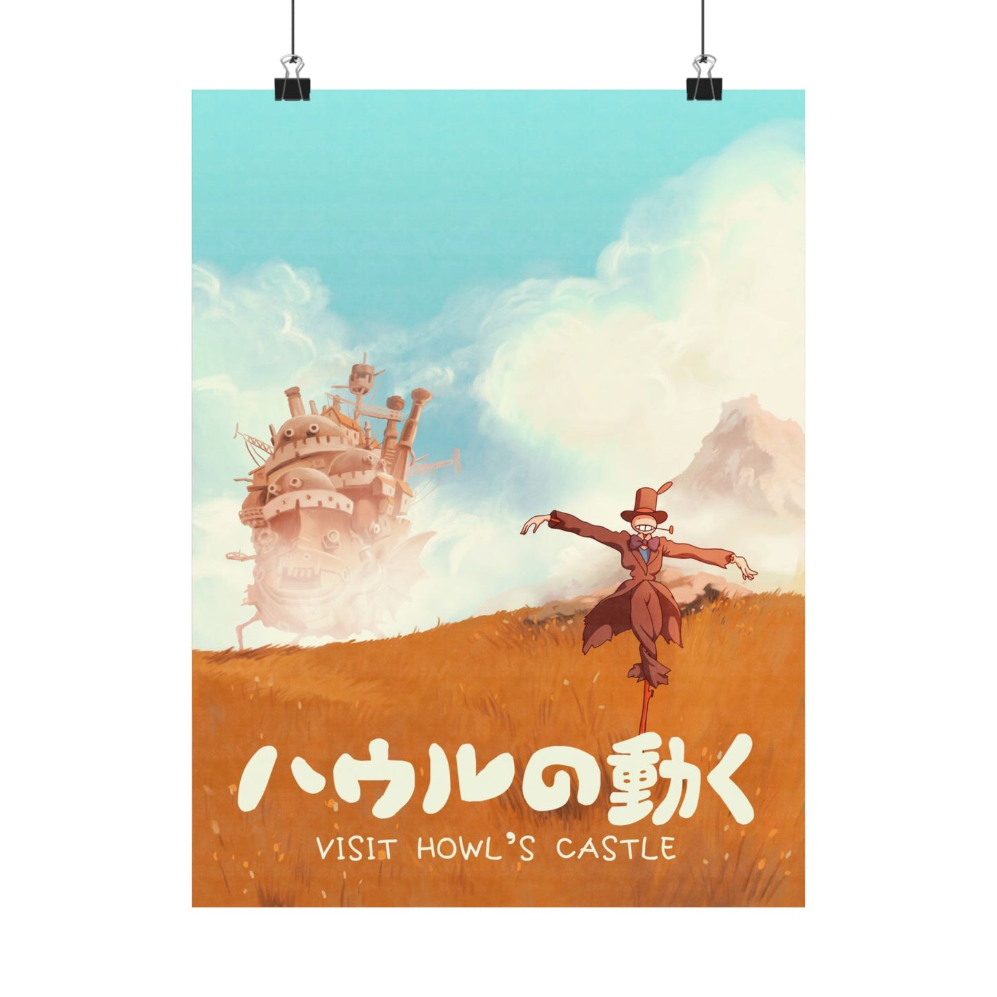 Visit Howls Castle Travel Poster