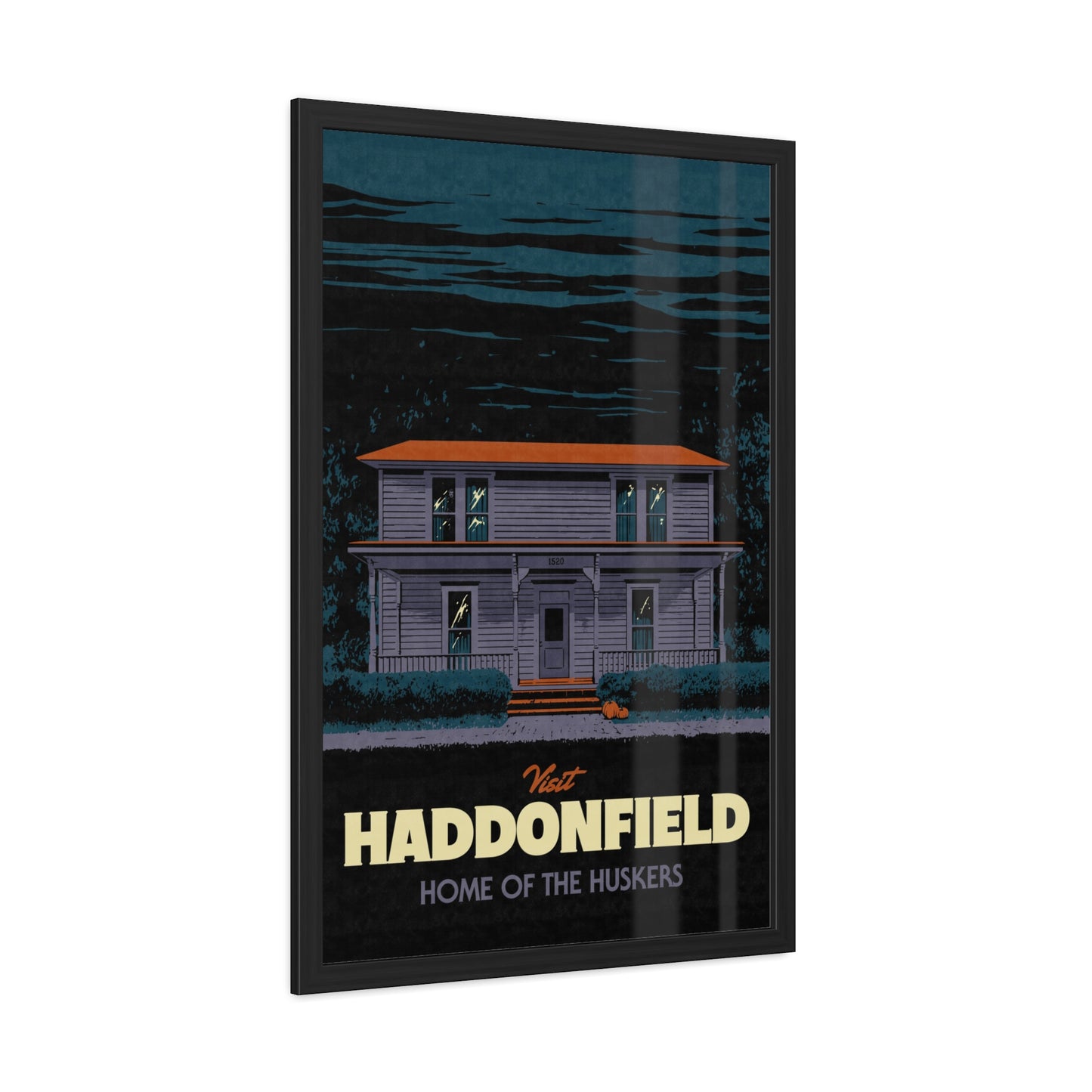 Visit Haddonfield Travel Poster (Framed)