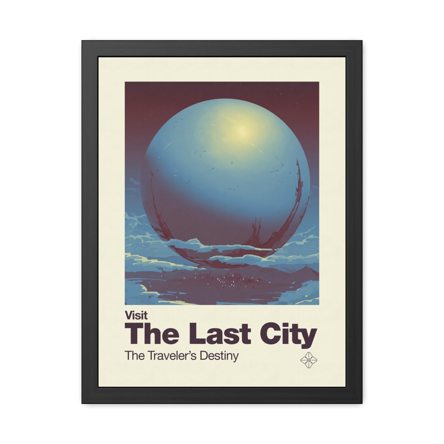 Visit The Last City Travel Poster (Framed)