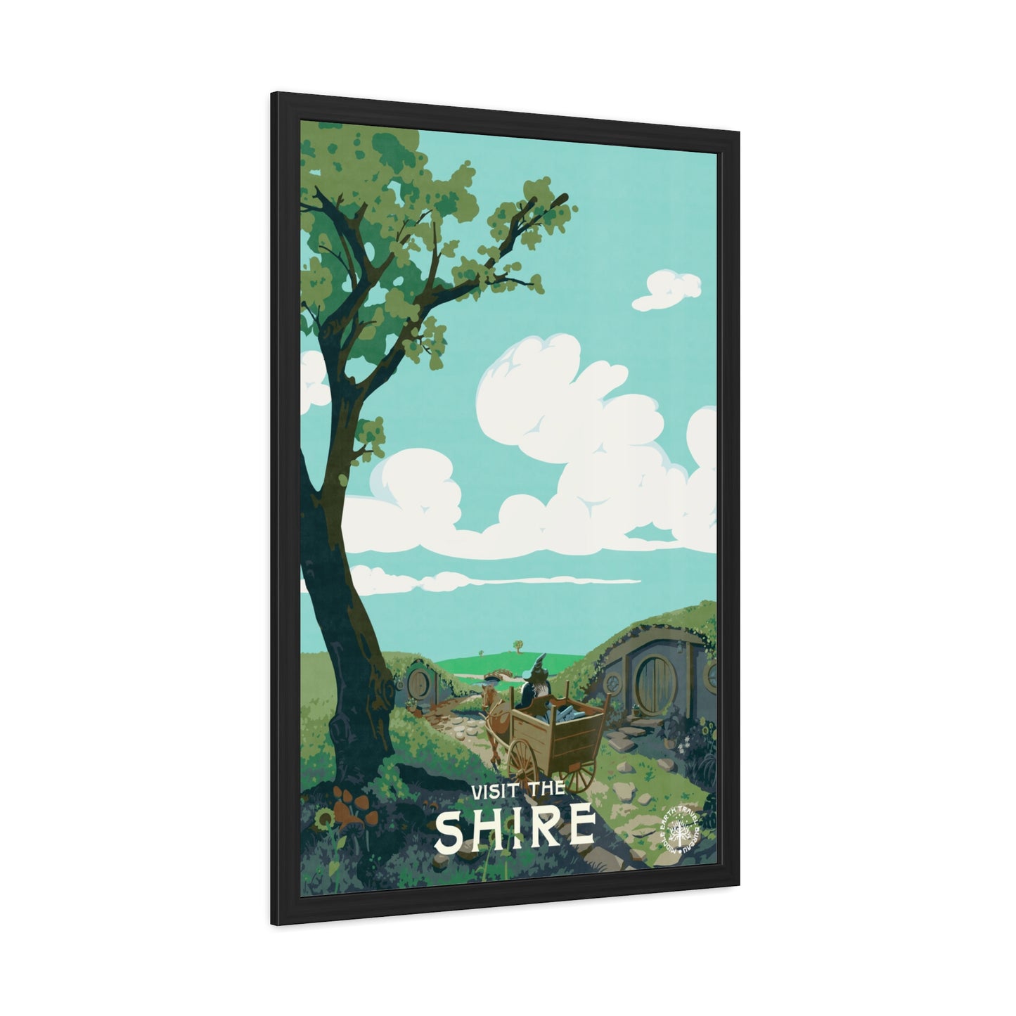 Visit The Shire Travel Poster (Framed)