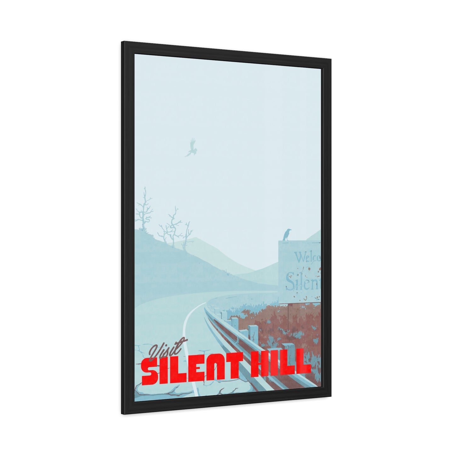 Visit Silent Hill Travel Poster (Framed)