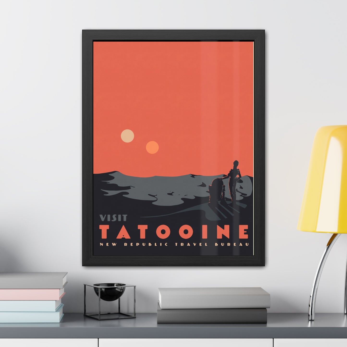 Visit Tatooine Travel Poster (Framed)