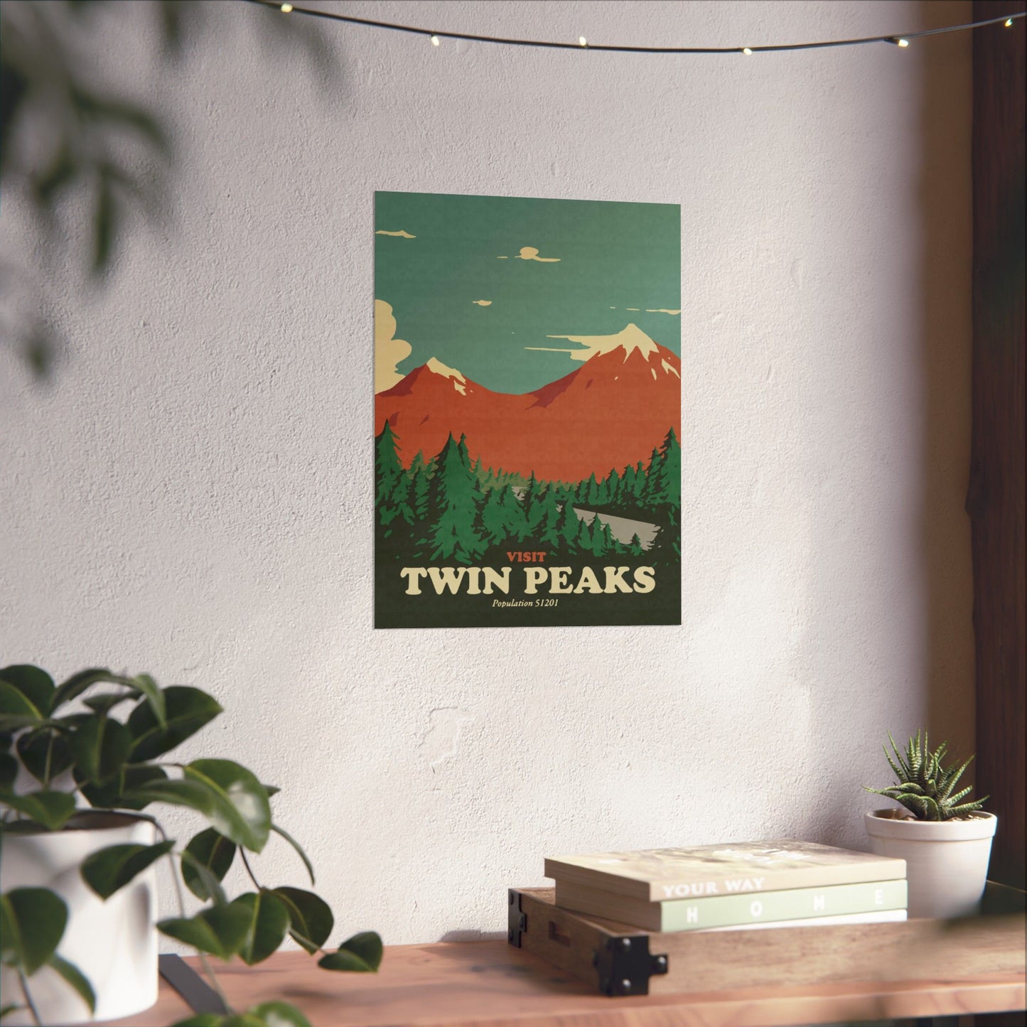 Visit Peaks Travel Poster