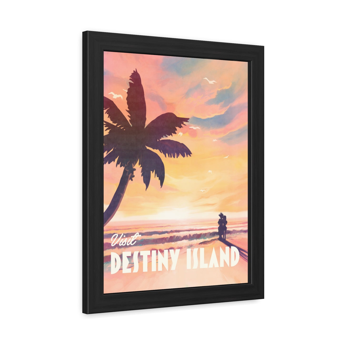 Visit Destiny Island Travel Poster (Framed)