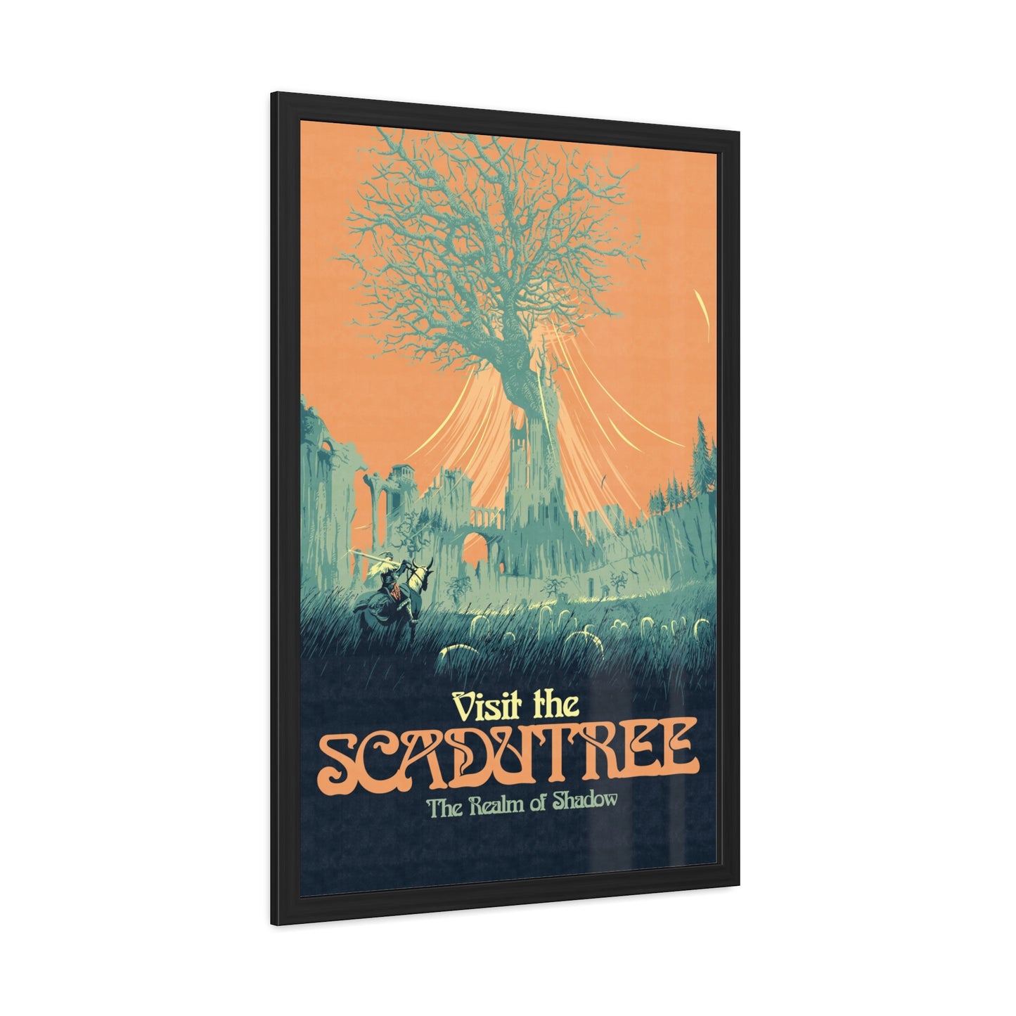 Visit The Scadutree Travel Poster (Framed)