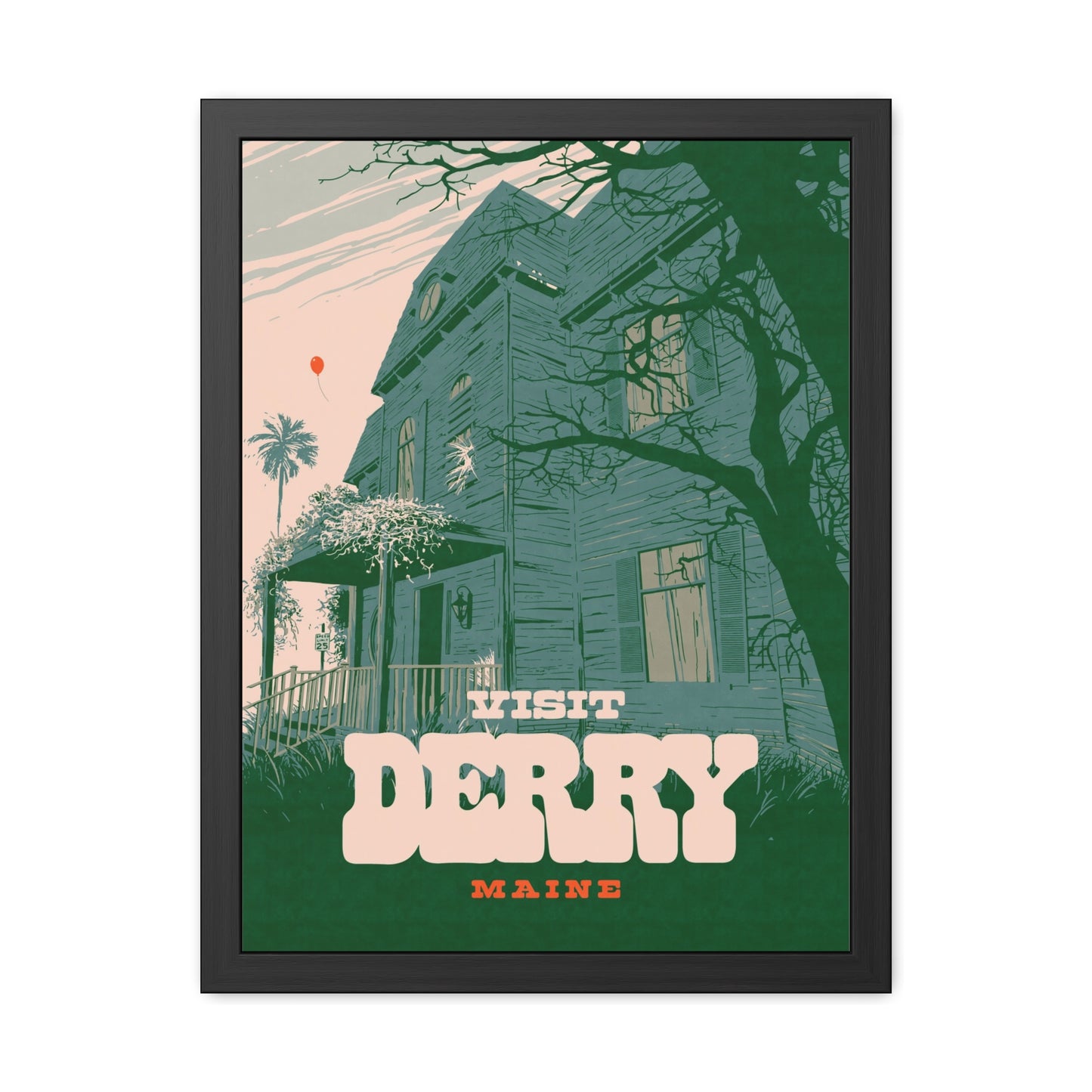 Visit Derry Travel Poster (Framed)