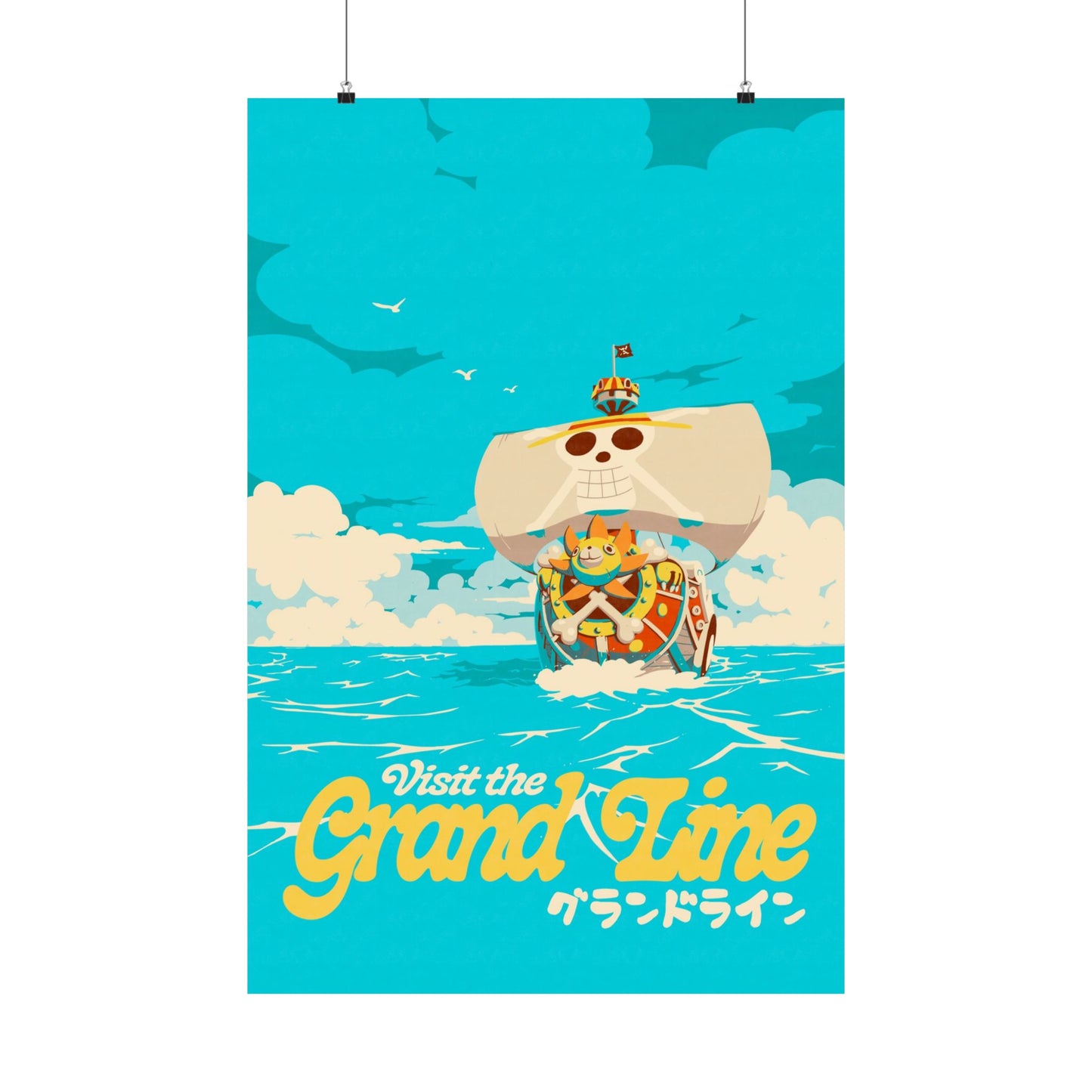 Visit The Grand Line Travel Poster