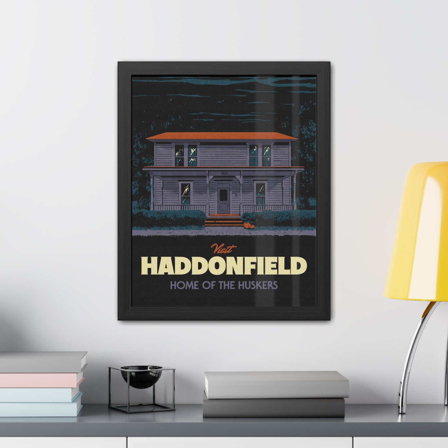 Visit Haddonfield Travel Poster (Framed)