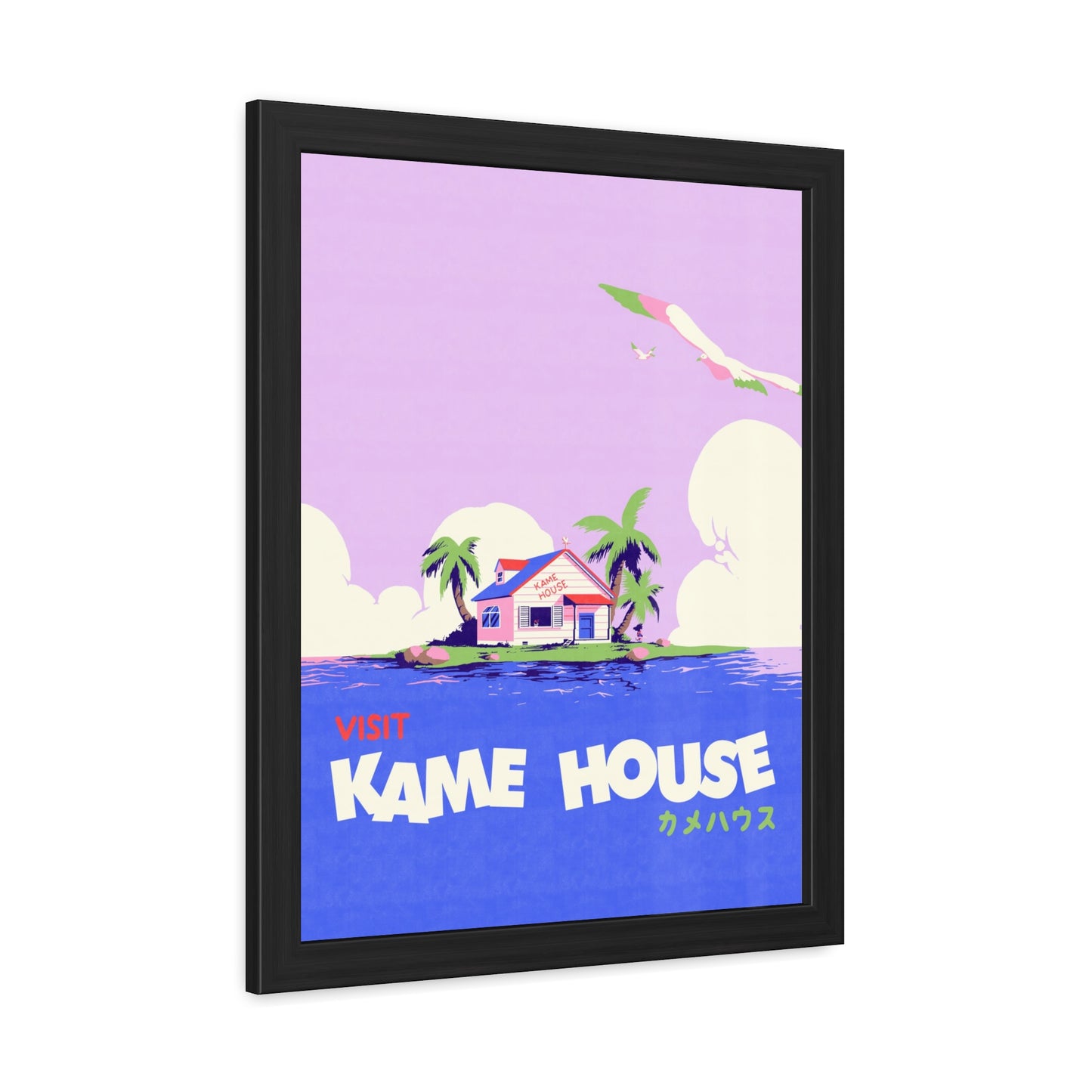 Visit Kame House Travel Poster (Framed)