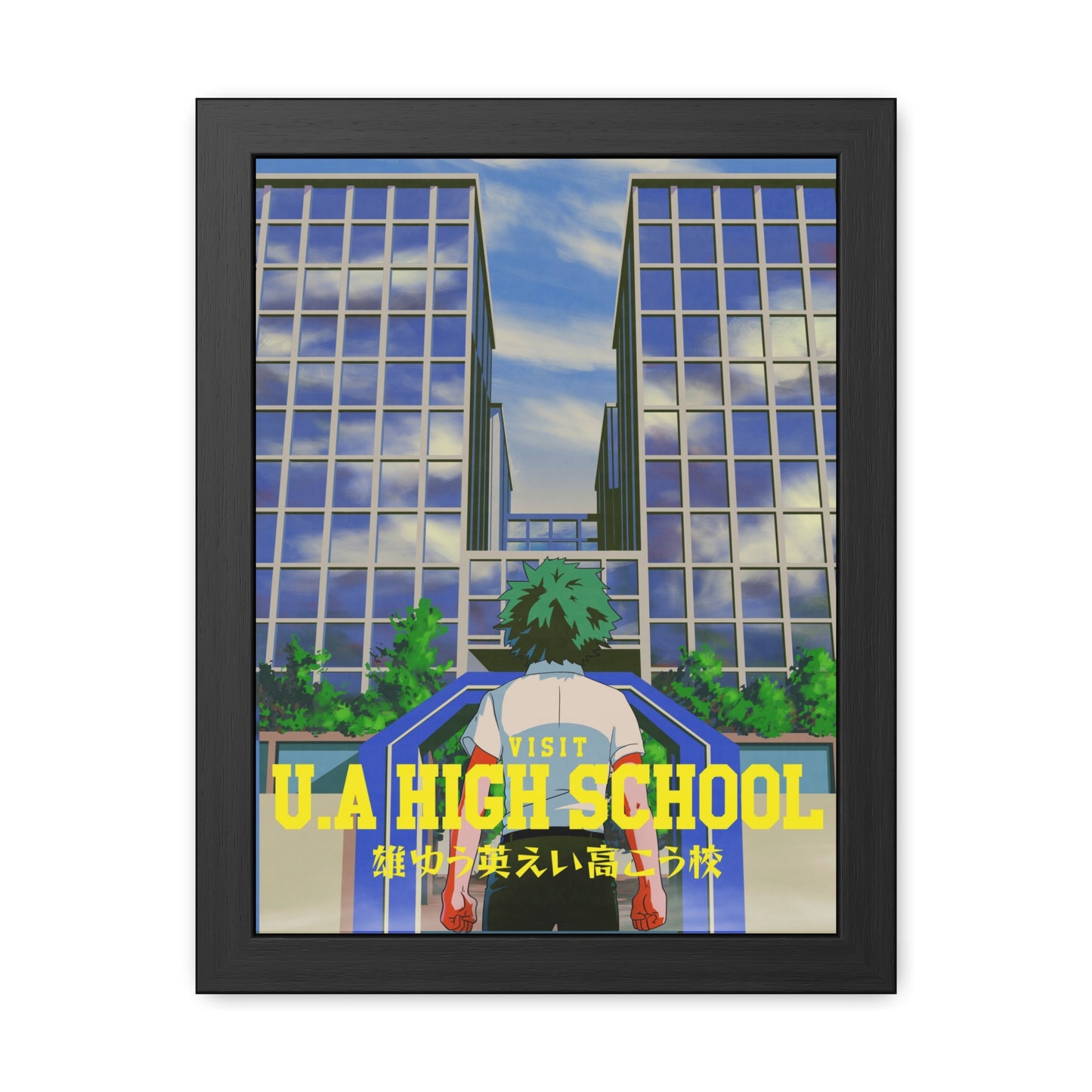 Visit UA High School Travel Poster (Framed)