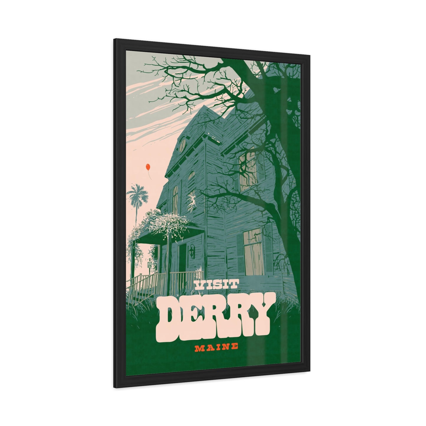 Visit Derry Travel Poster (Framed)