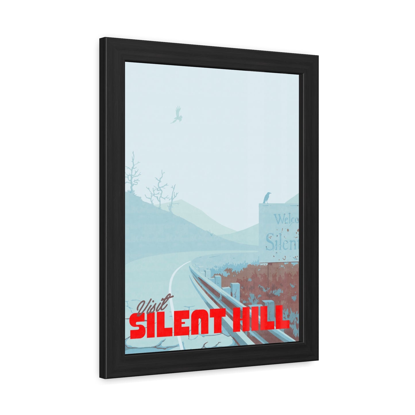 Visit Silent Hill Travel Poster (Framed)