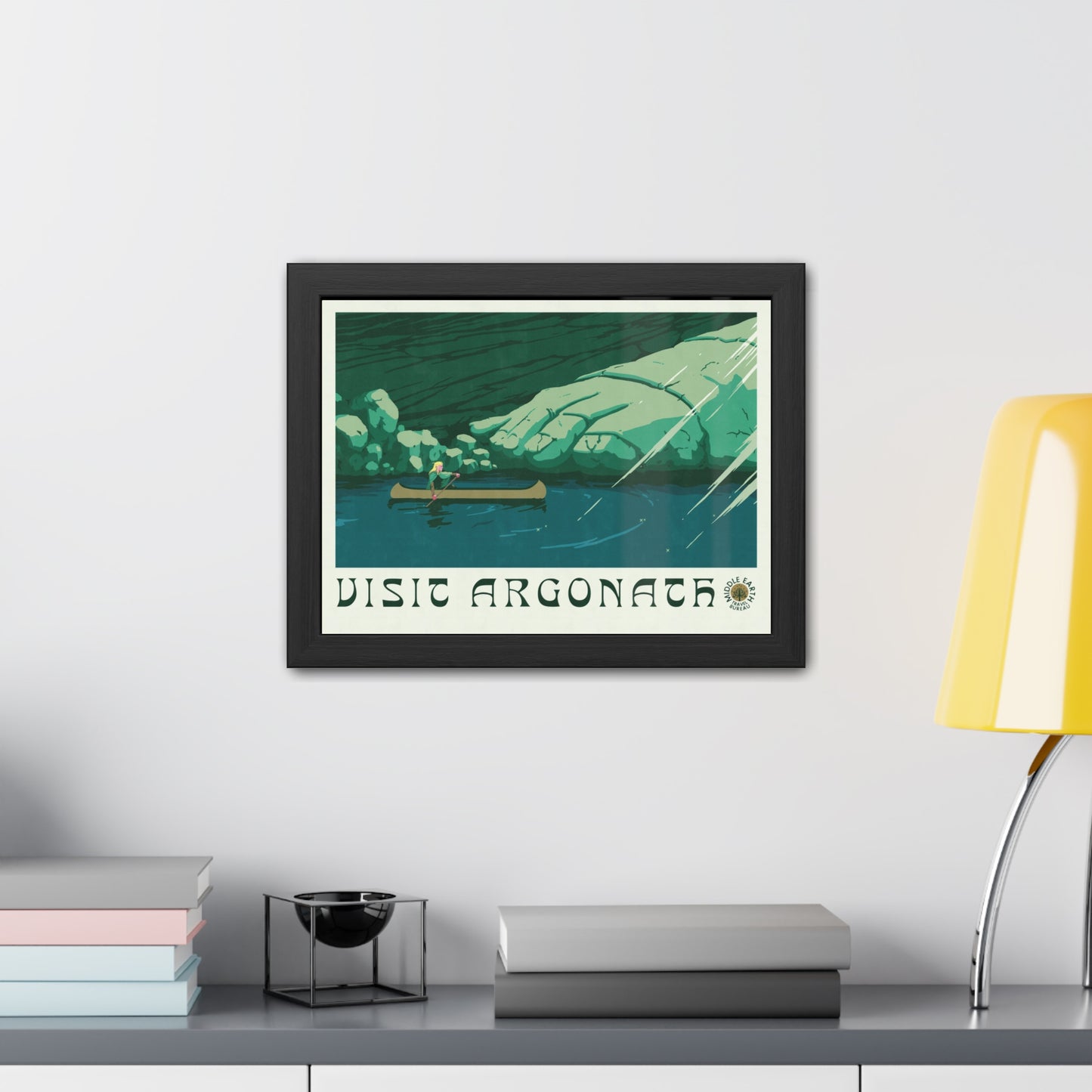Visit Argonath Travel Poster (Framed)