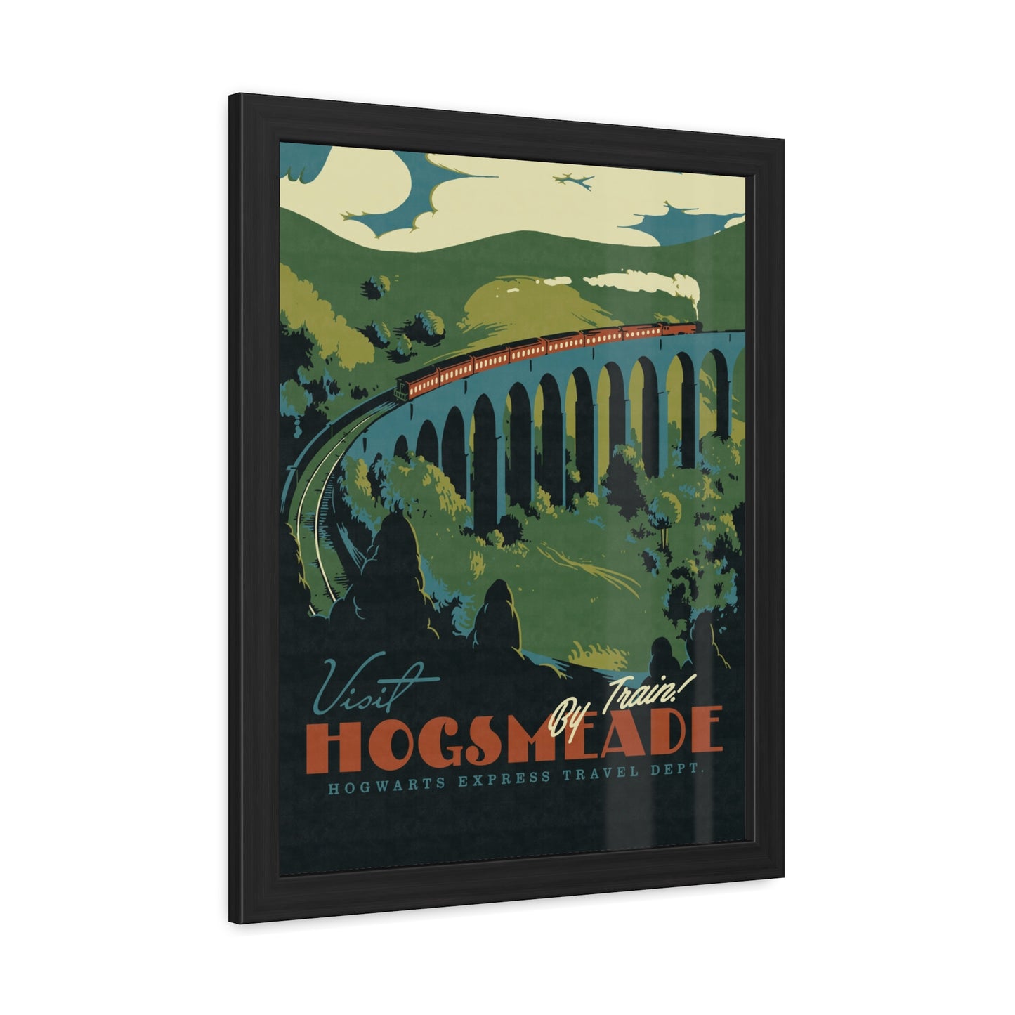 Visit Hogsmeade Travel Poster (Framed)