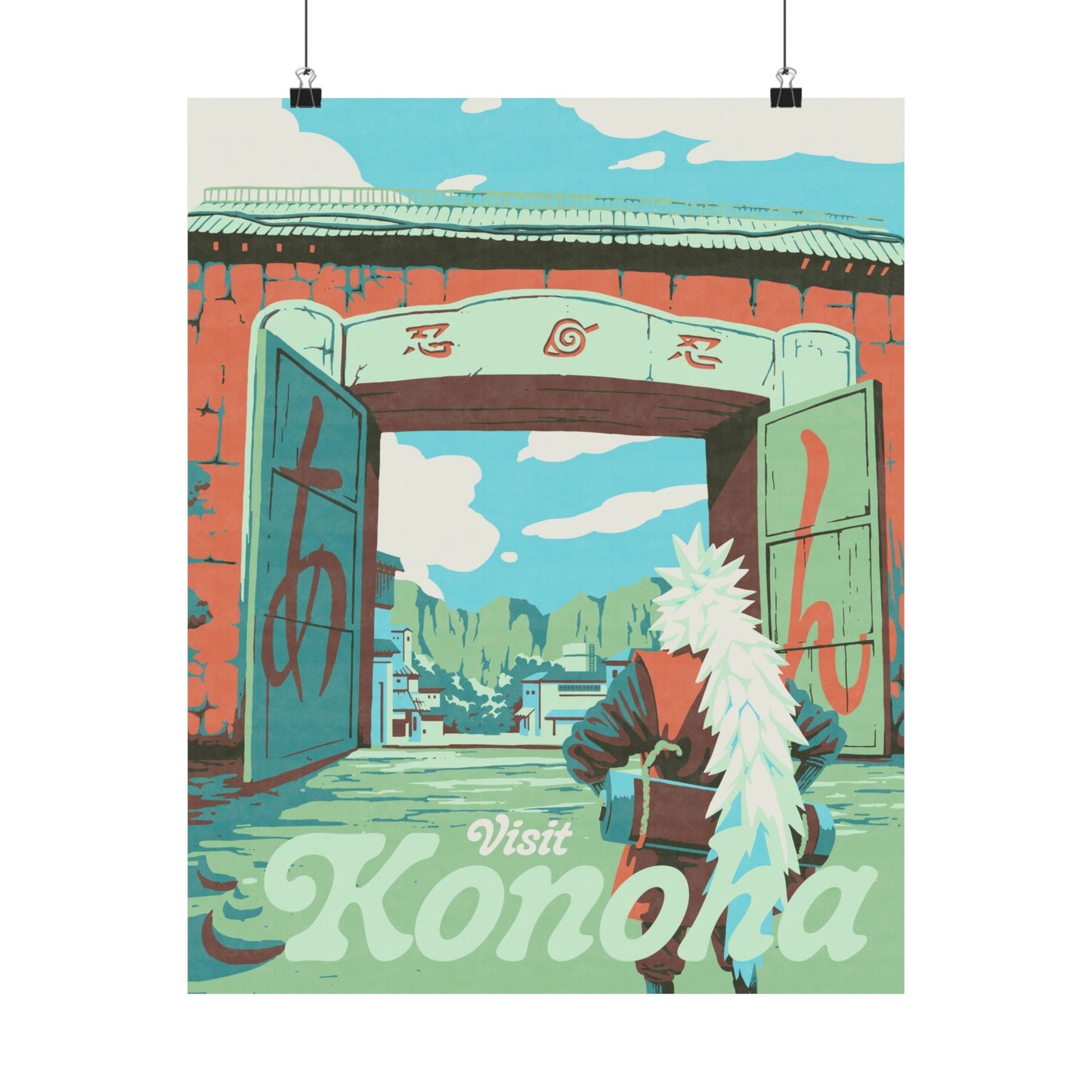Visit Konoha Travel Poster