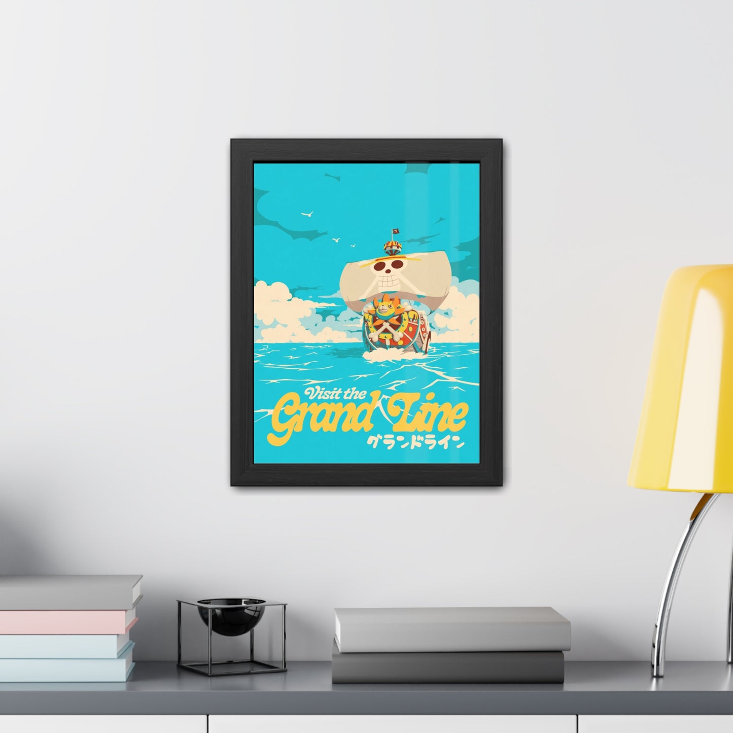Visit The Grand Line Travel Poster (Framed)