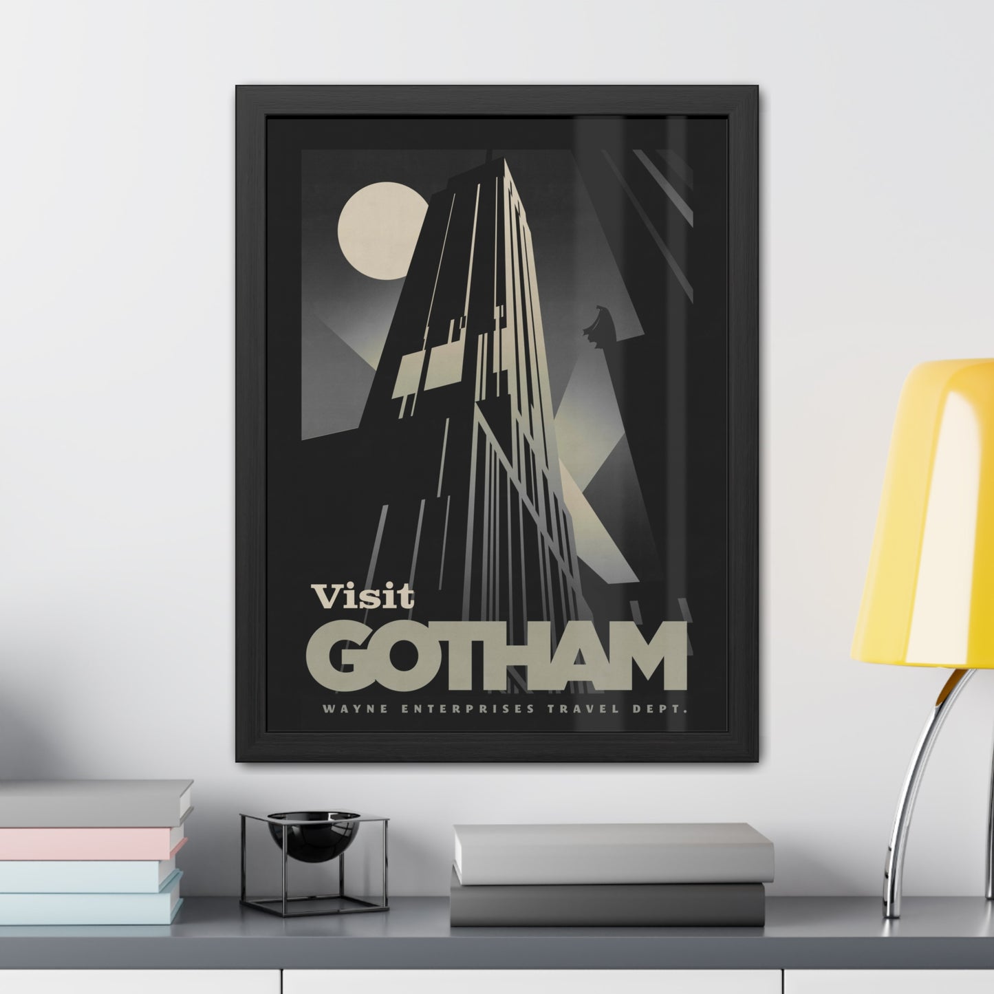 Visit Gotham Travel Poster (Framed)