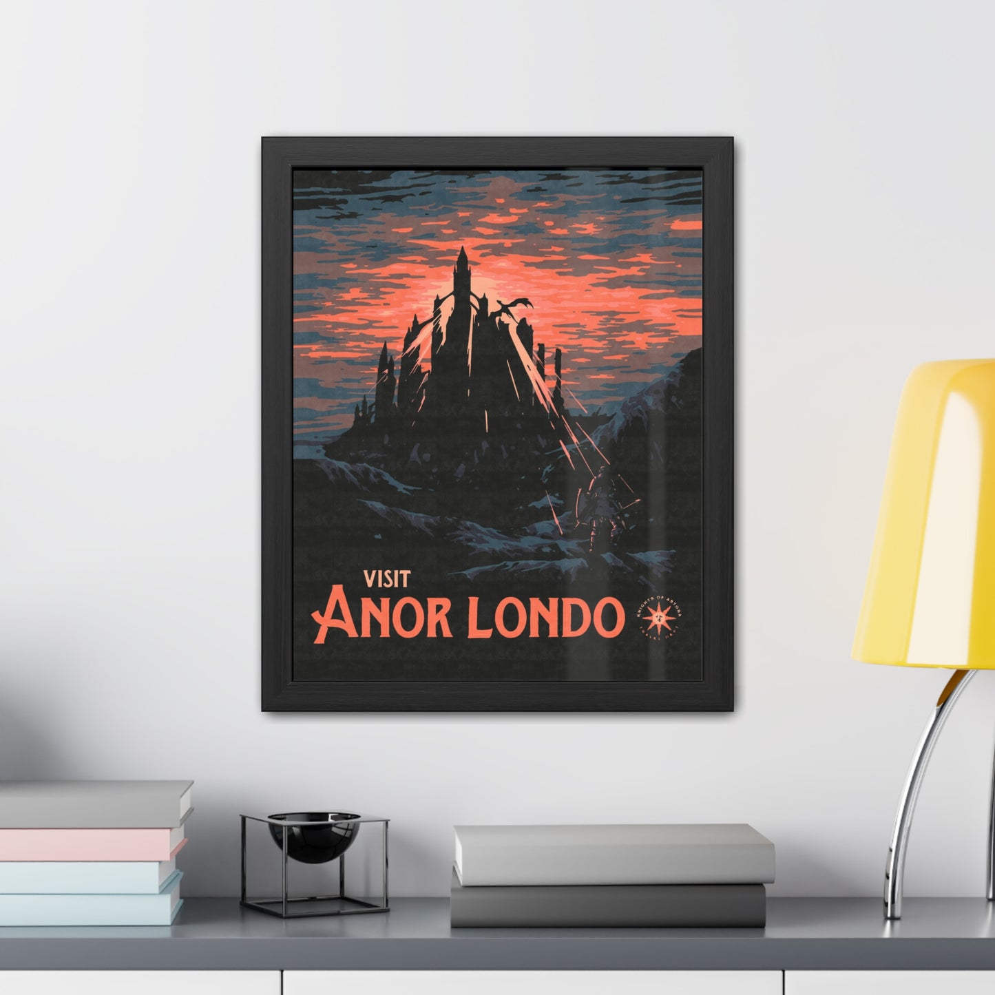 Visit Anor Londo Travel Poster (Framed)