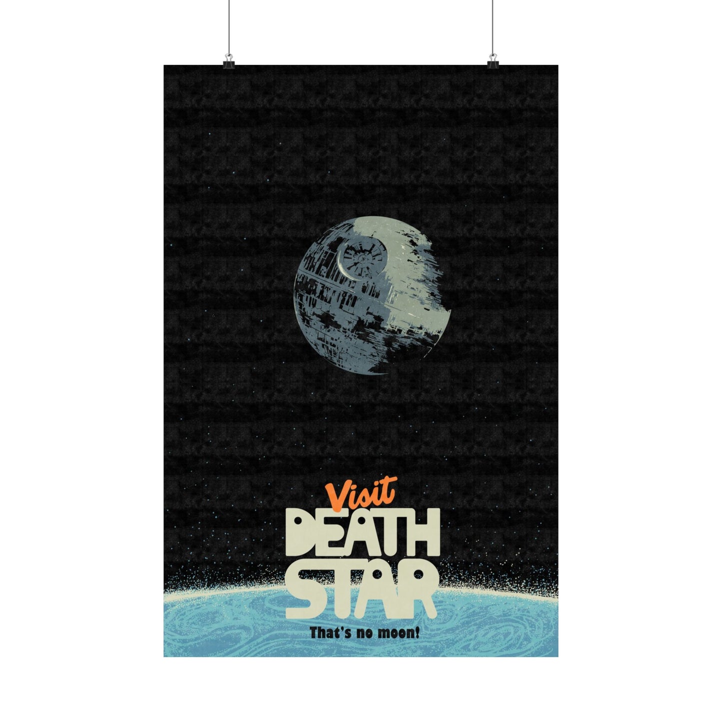 Visit Death Star Travel Poster