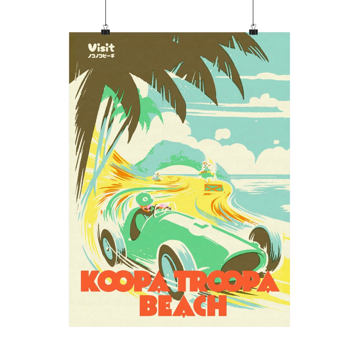Visit Kart Beach Travel Poster