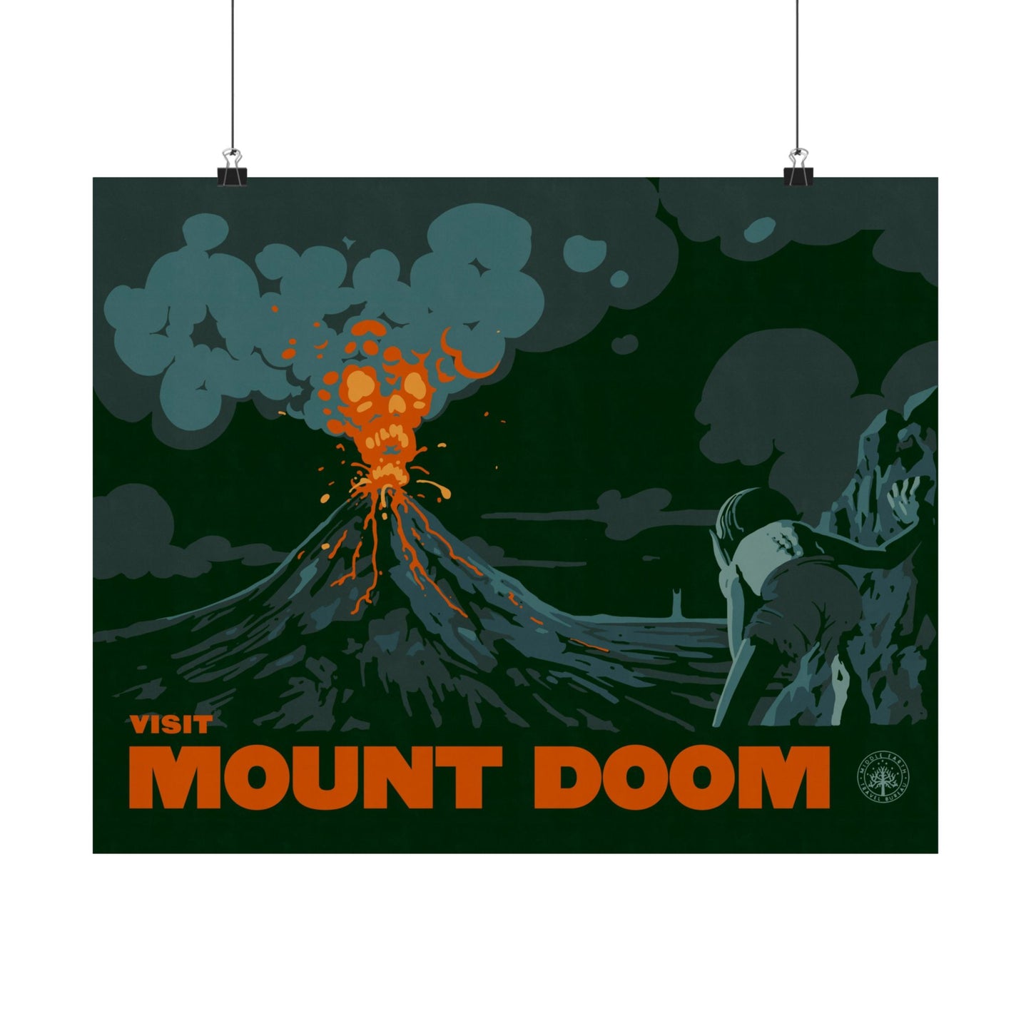 Visit Mount Doom Travel Poster