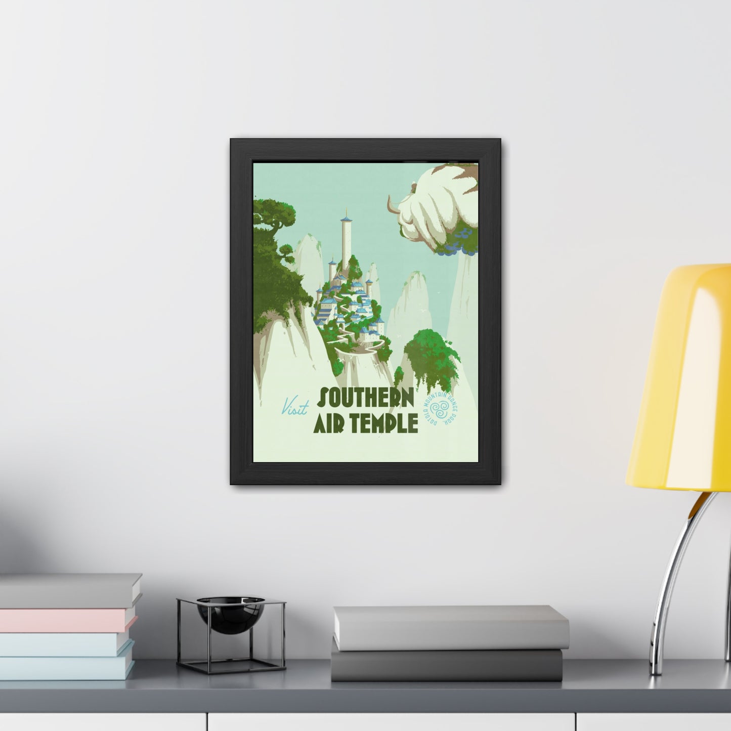 Visit Southern Air Temple Travel Poster (Framed)