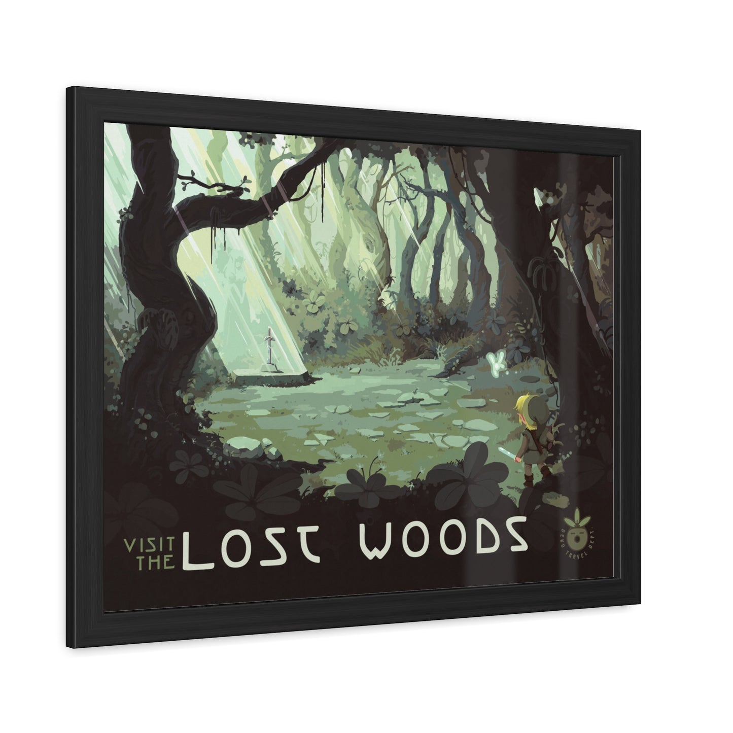 Visit Lost Woods Travel Poster (Framed)