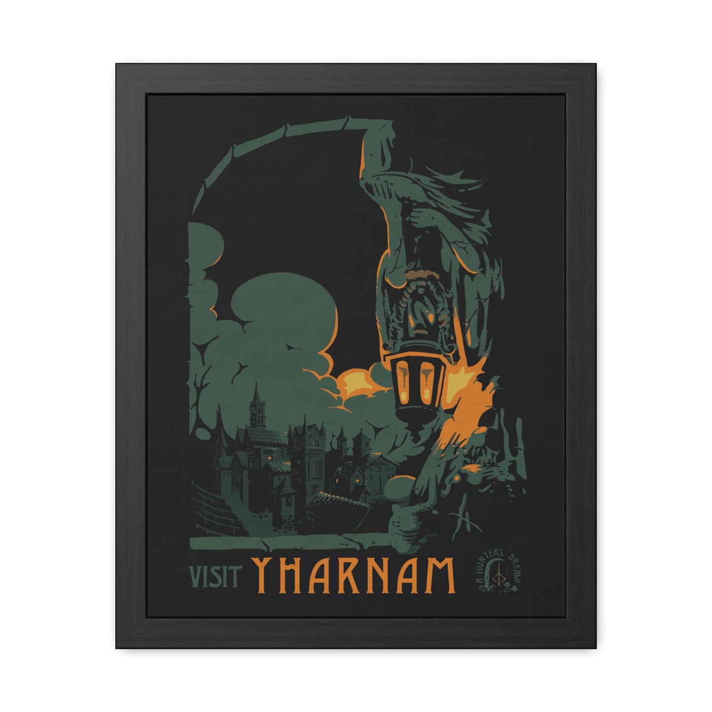 Visit Yharnam Travel Poster (Framed)