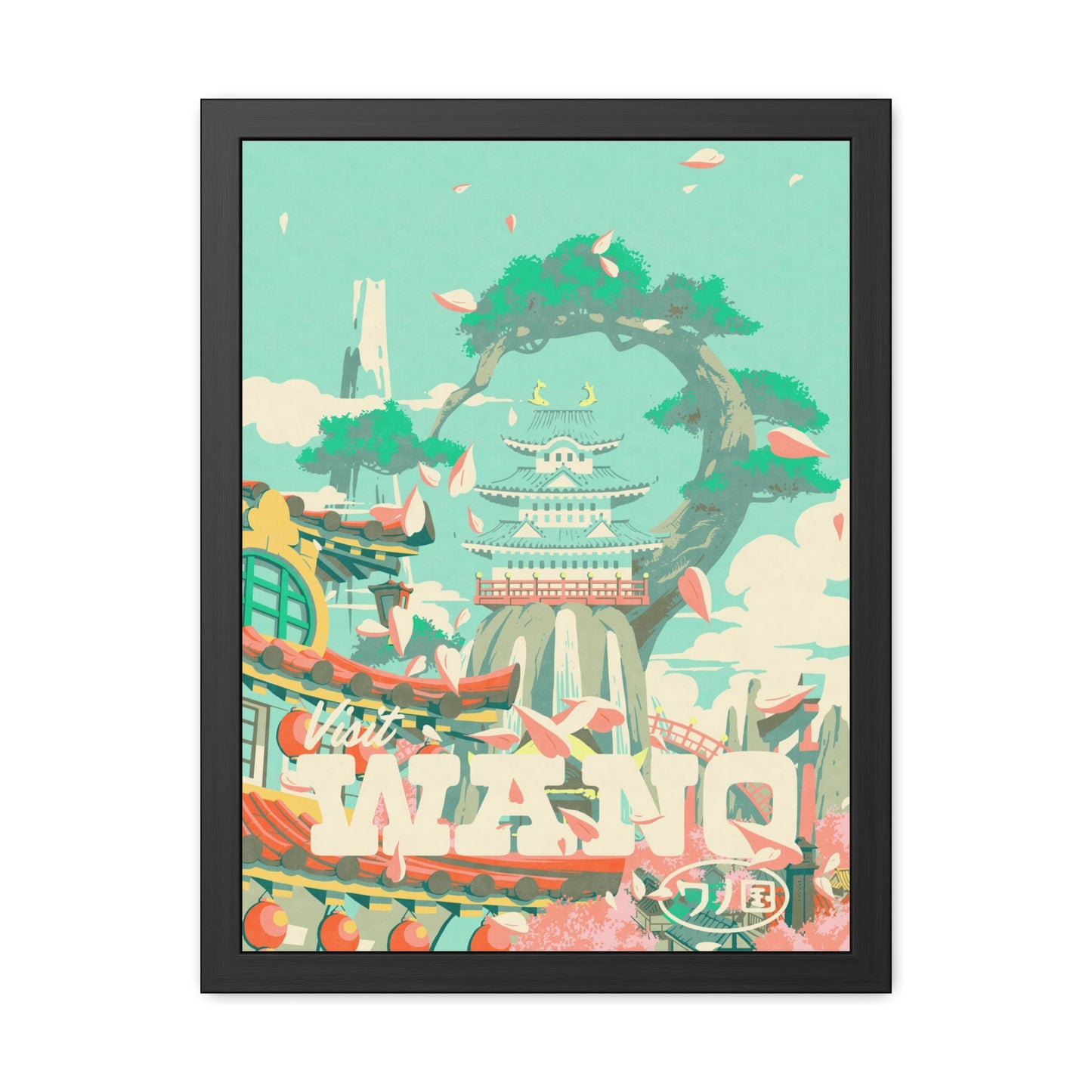 Visit Wano Travel Poster (Framed)