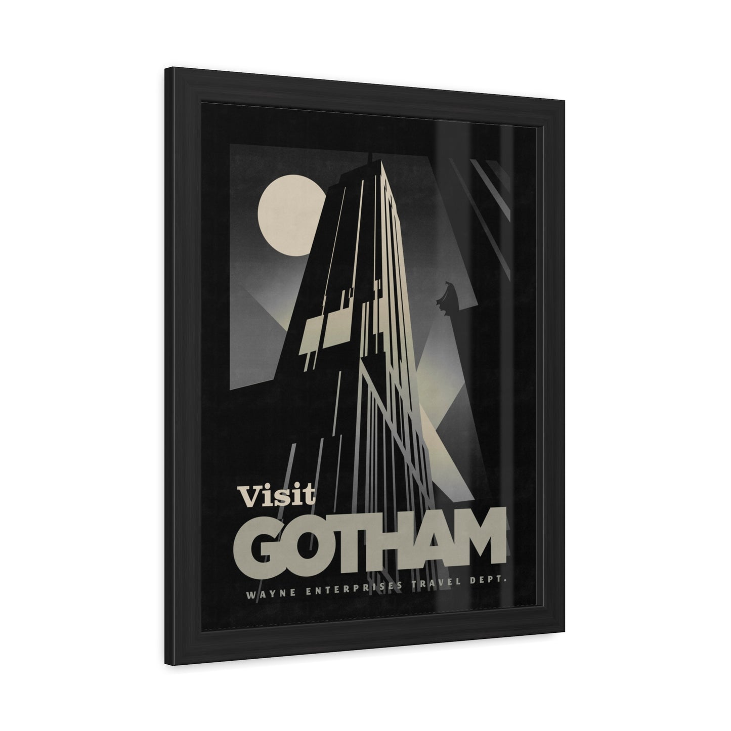 Visit Gotham Travel Poster (Framed)