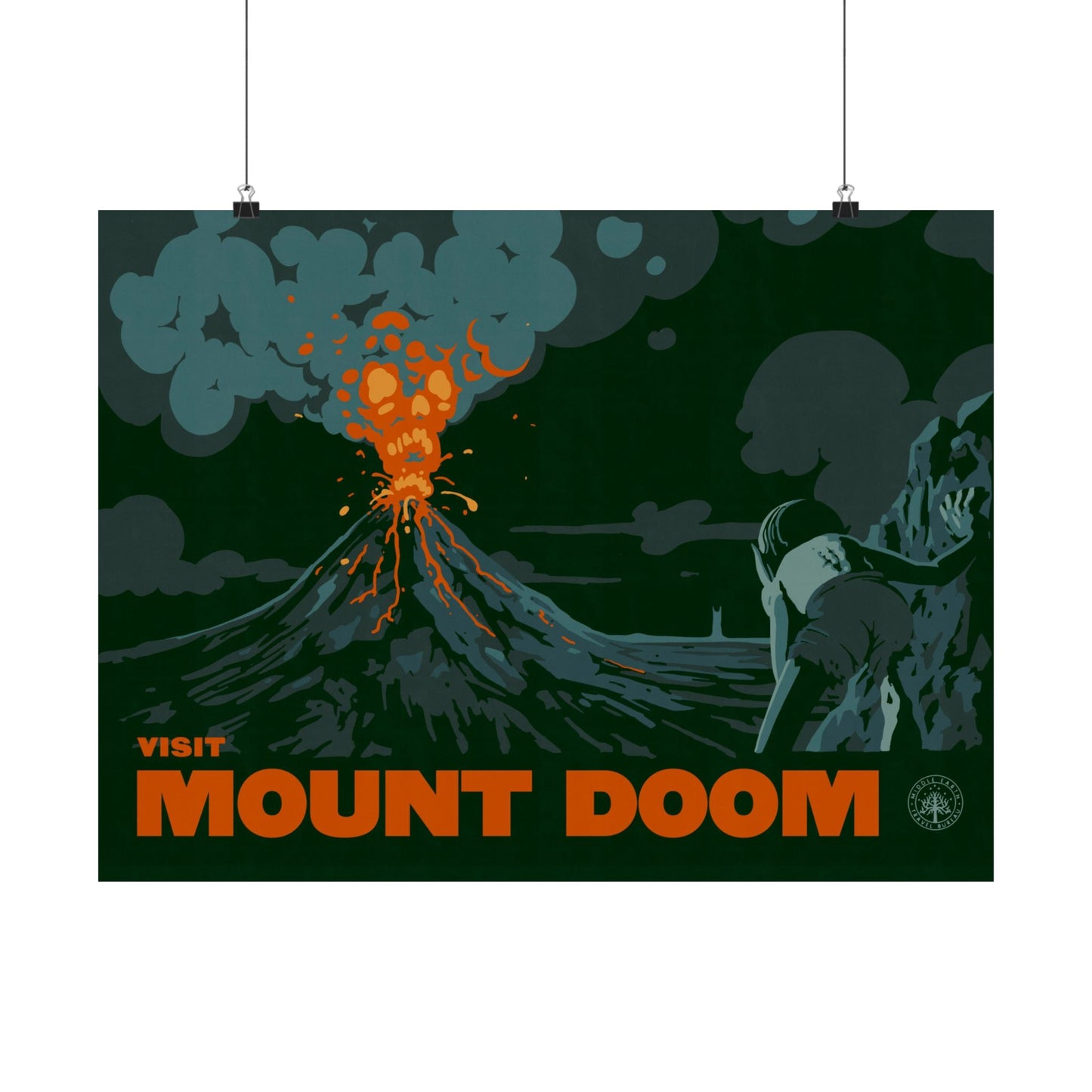 Visit Mount Doom Travel Poster